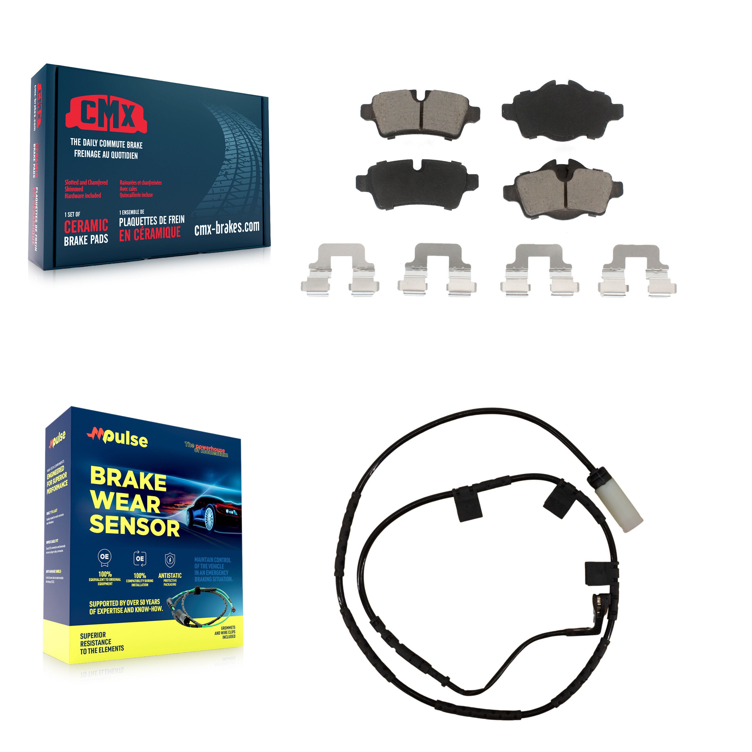 CMX KCW-100772 Disc Brake Pad for 2007-2013 Mini Cooper - Rear product image