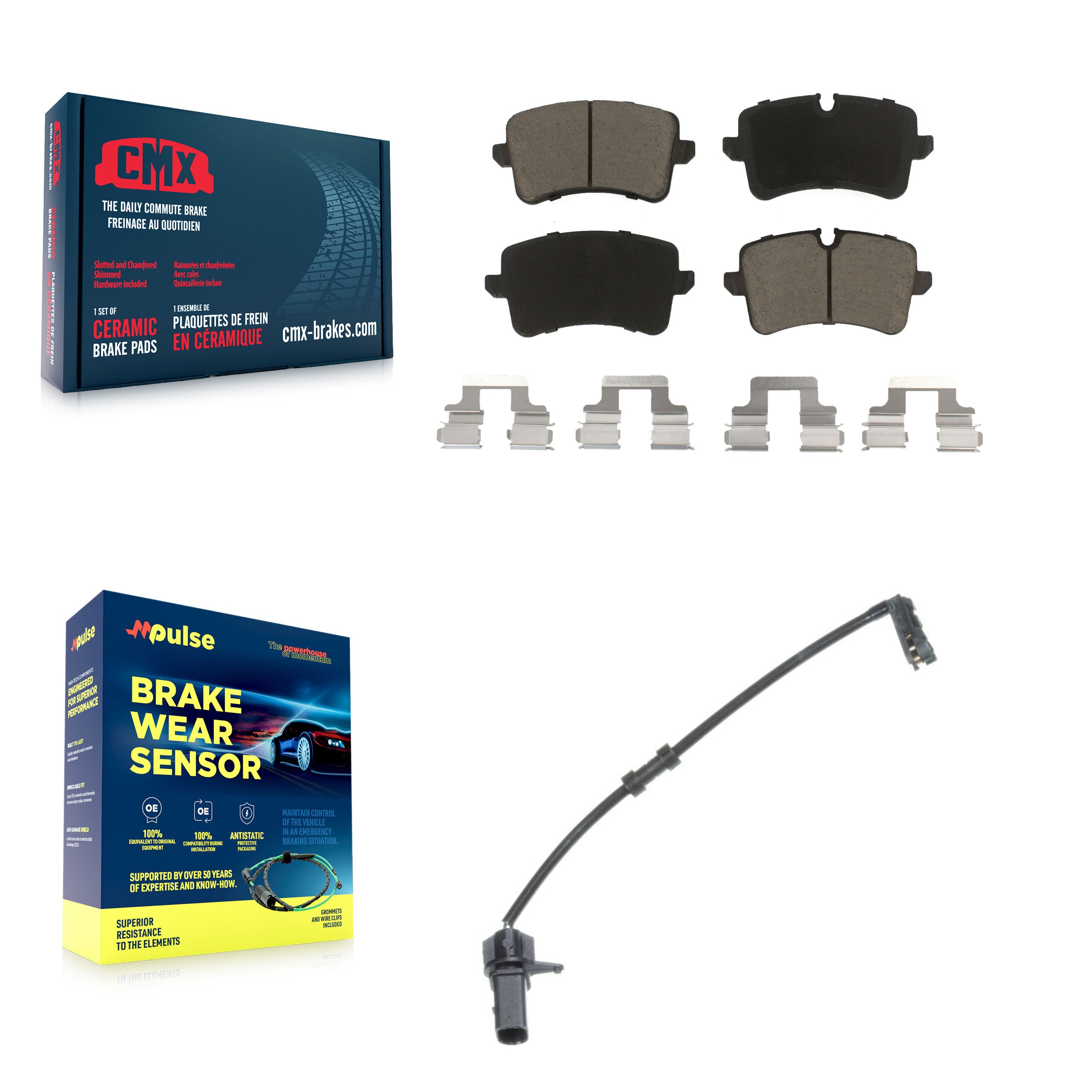 CMX KCW-100784 Disc Brake Pad for 2011-2012 Audi A8 Quattro - Rear product image