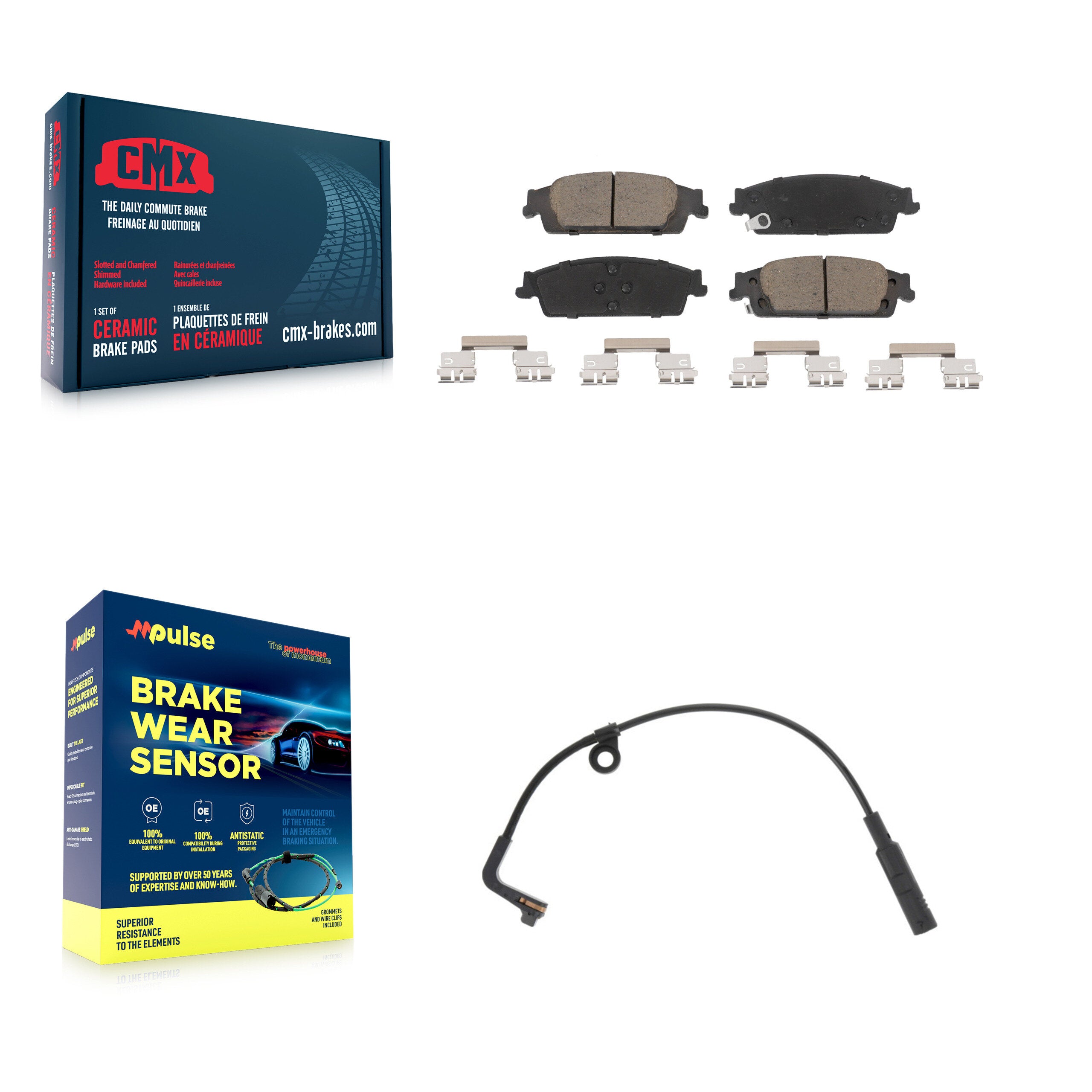 CMX KCW-100786 Disc Brake Pad for 2019 Chevrolet Silverado 1500 - Rear product image