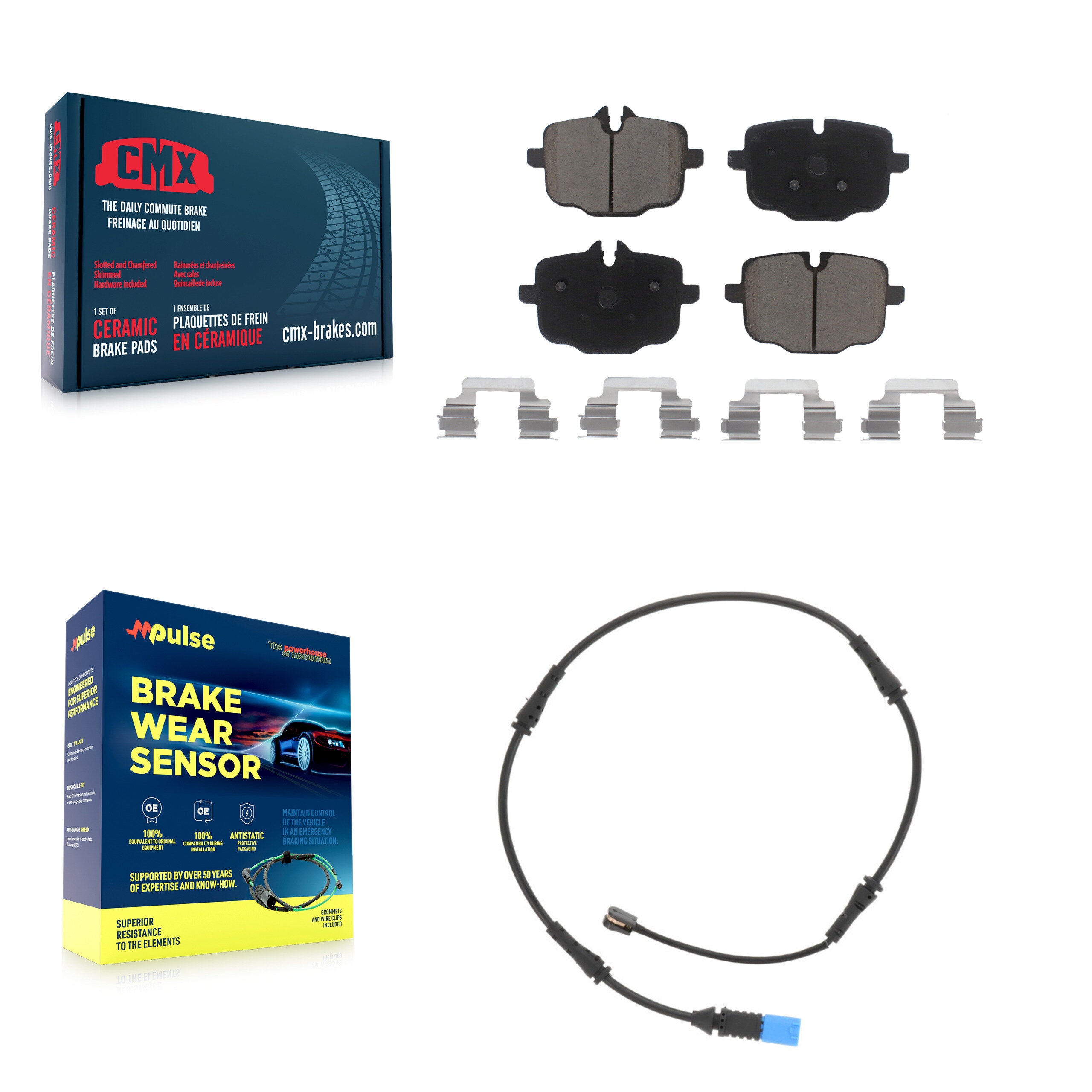CMX KCW-100789 Disc Brake Pad for 2019-2024 BMW X5, BMW X6, BMW X7 - Rear product image