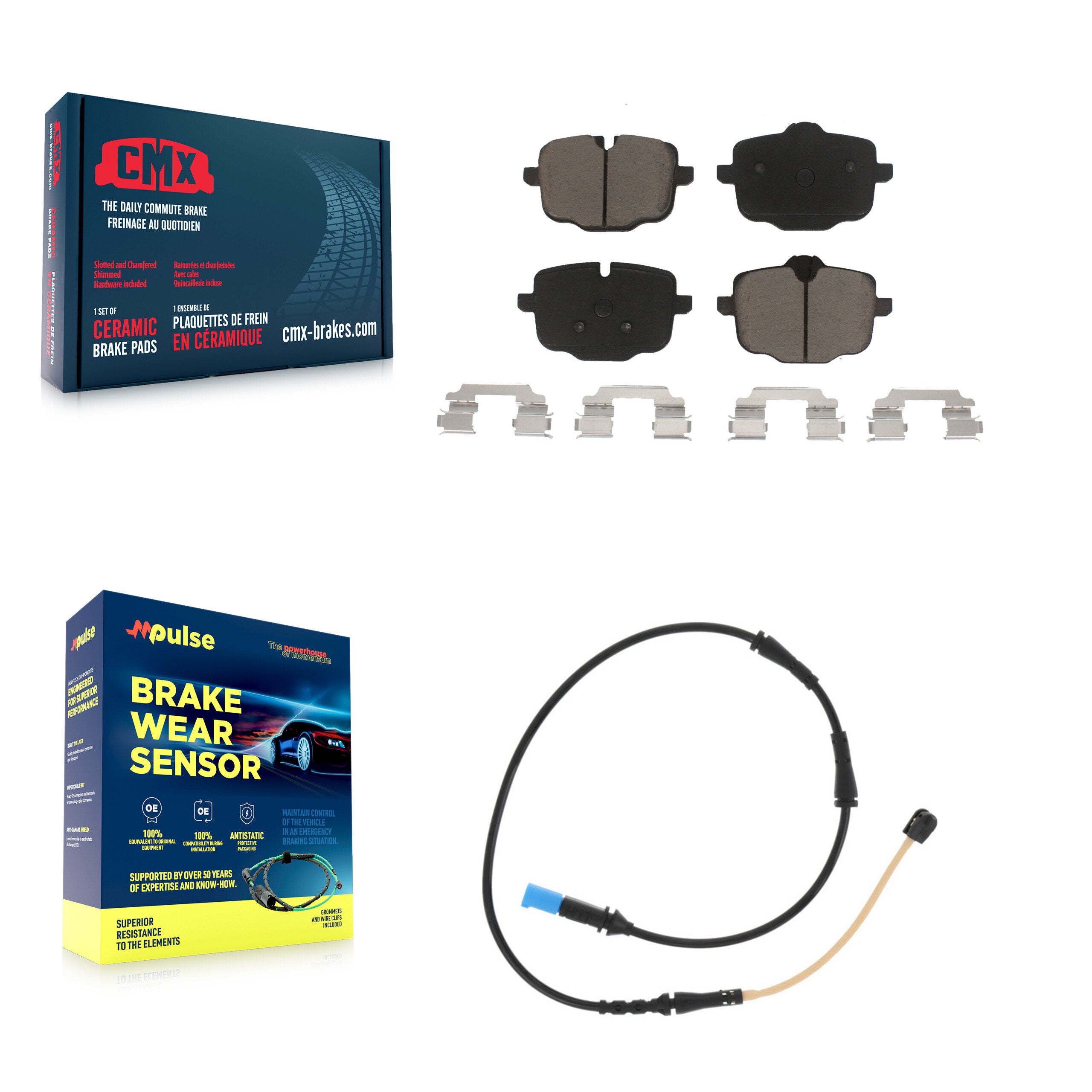 CMX KCW-100792 Disc Brake Pad for 2020-2021 BMW X4 - Rear product image