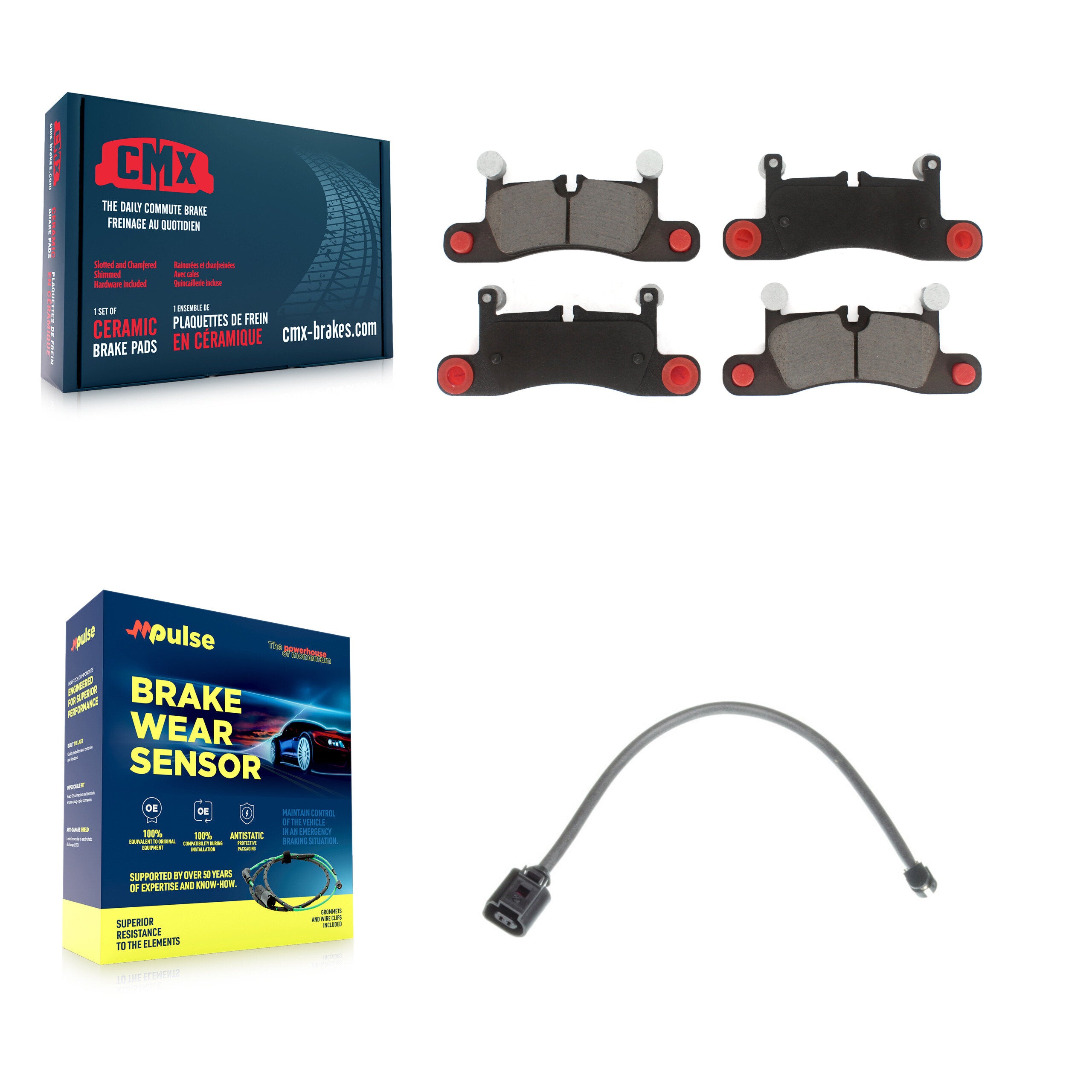CMX KCW-100800 Disc Brake Pad for 2011-2018 Porsche Cayenne - Rear product image