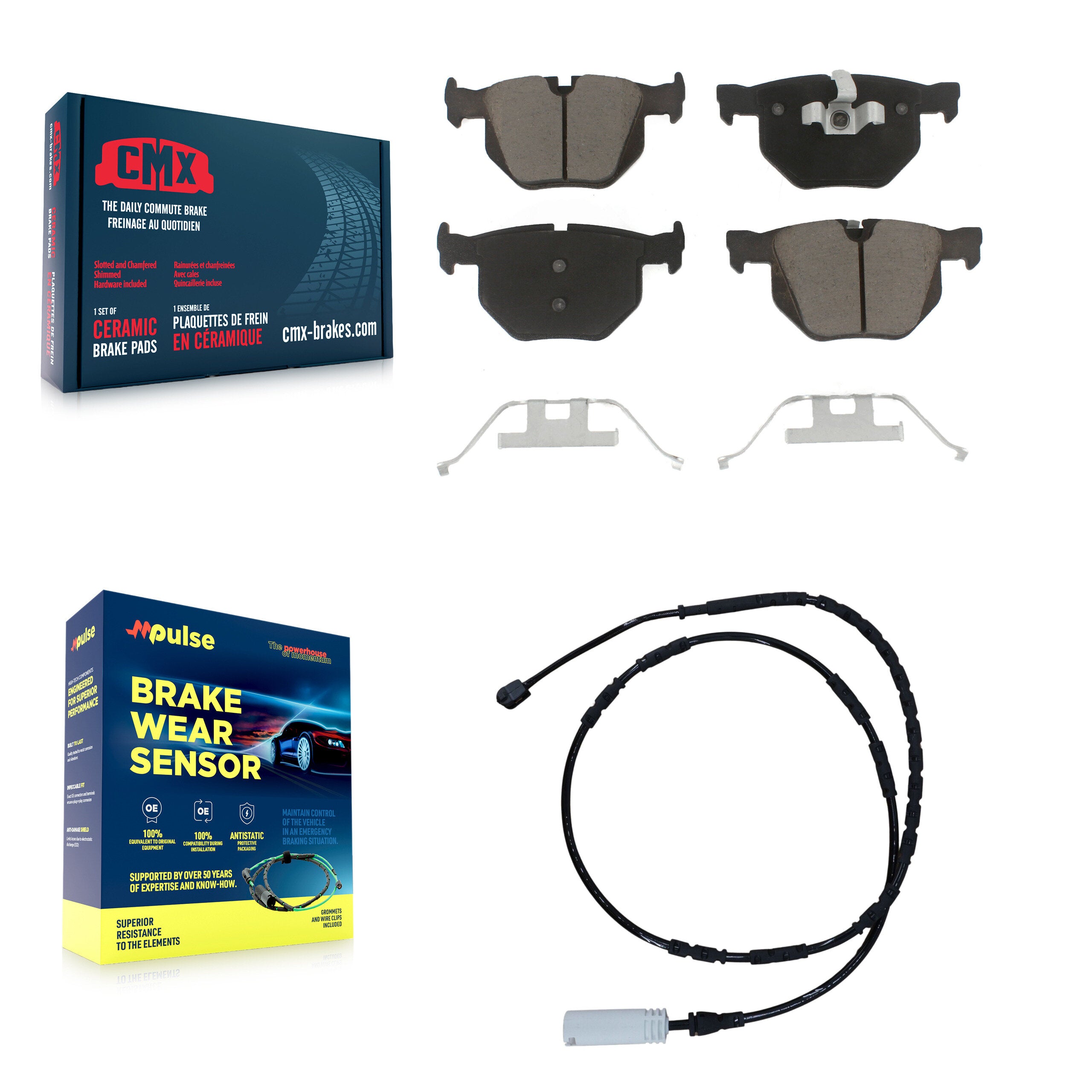 CMX KCW-100808 Disc Brake Pad for 2011-2013 BMW 335i, BMW 335d, BMW 335is - Rear product image