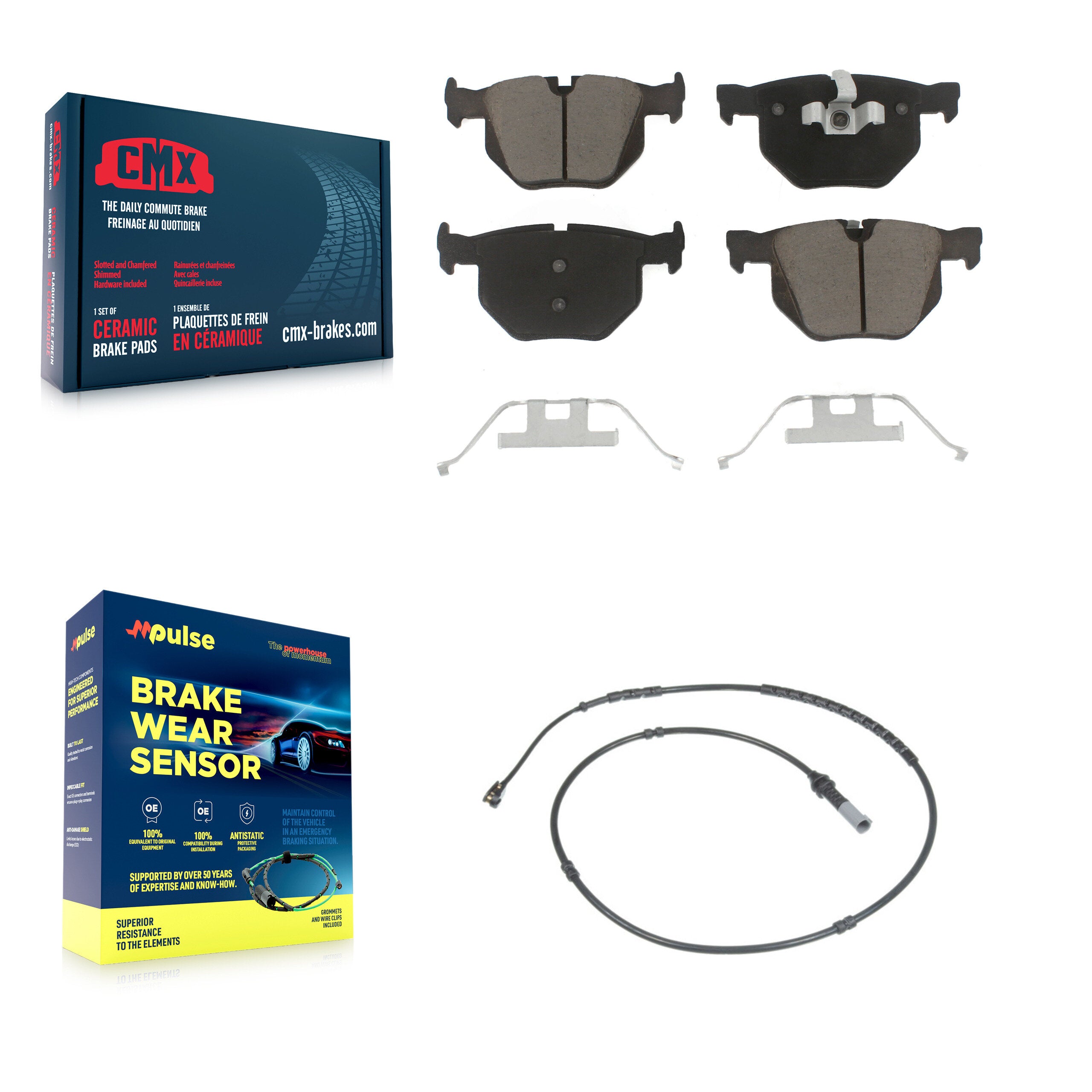 CMX KCW-100809 Disc Brake Pad for 2011-2013 BMW 335i xDrive - Rear product image