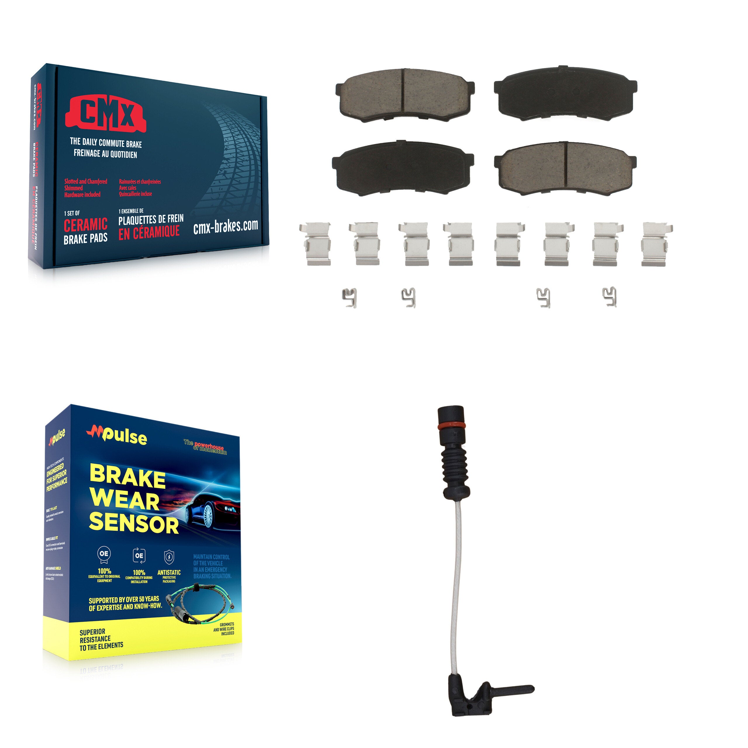CMX KCW-100821 Disc Brake Pad for 2000 Mercedes-Benz C43 AMG - Rear product image