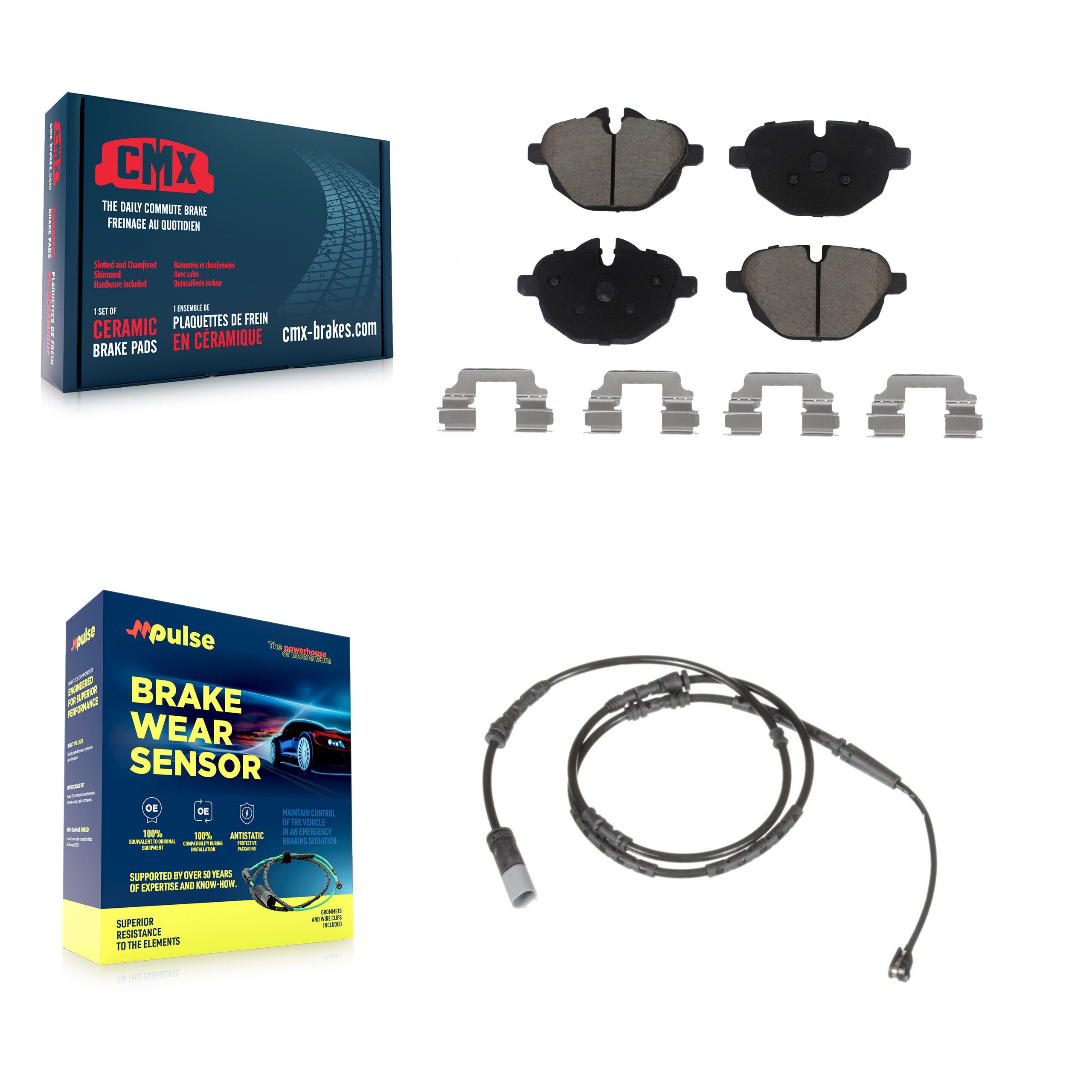 CMX KCW-100825 Disc Brake Pad for 2011-2018 BMW X4, BMW X3 - Rear product image