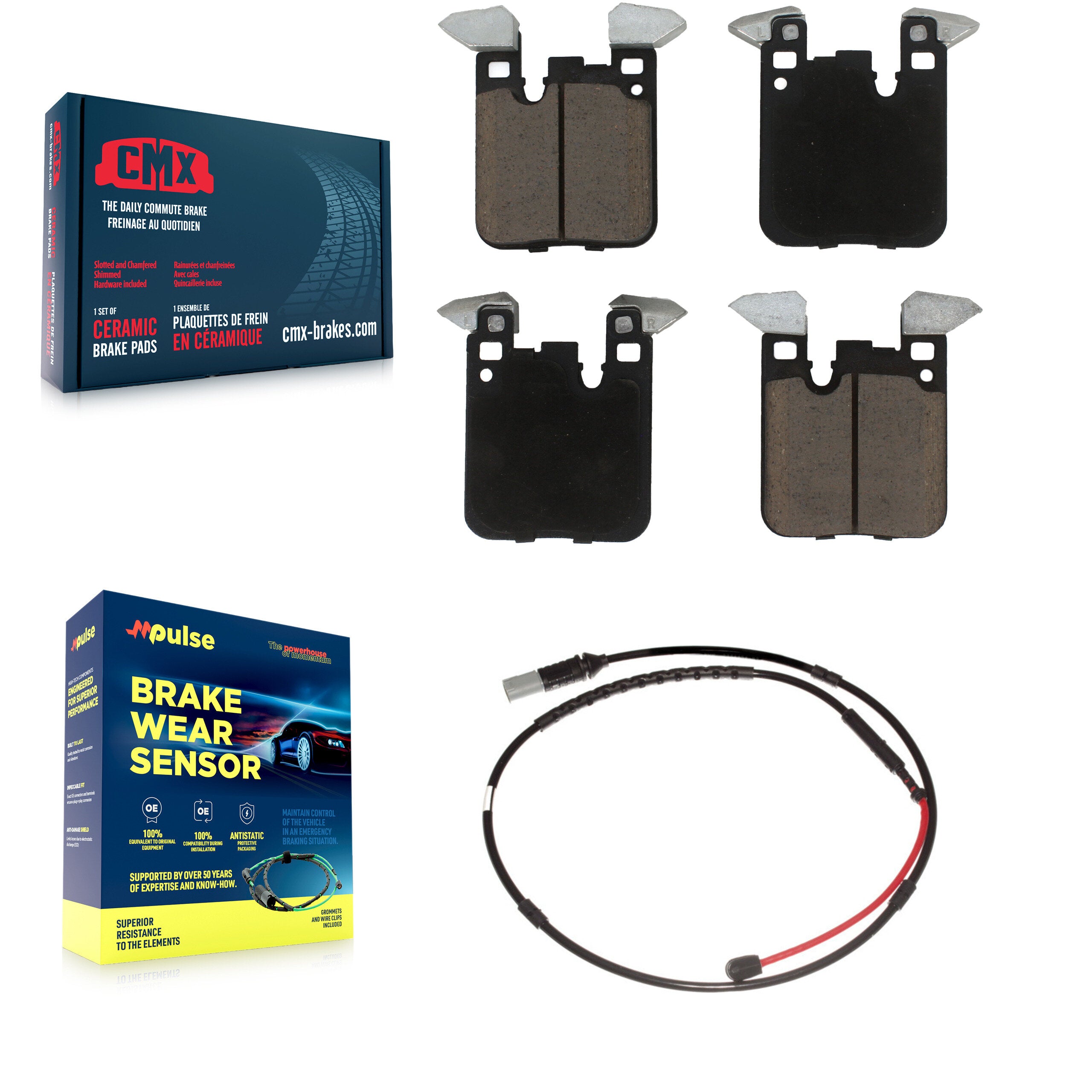 CMX KCW-100832 Disc Brake Pad for 2015-2019 BMW M2, BMW M3 - Rear product image