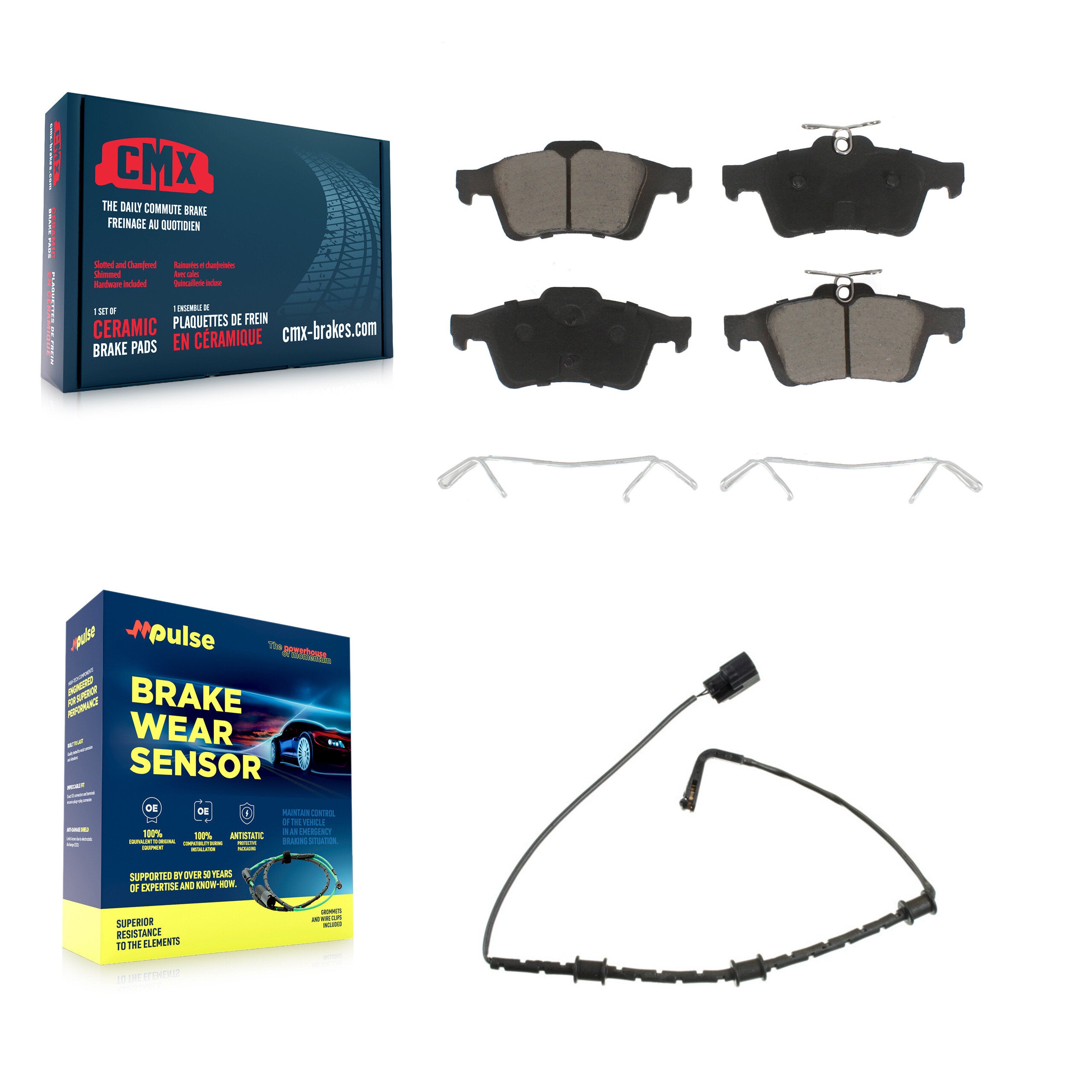 CMX KCW-100857 Disc Brake Pad for 2010-2013 Jaguar XJ - Rear product image