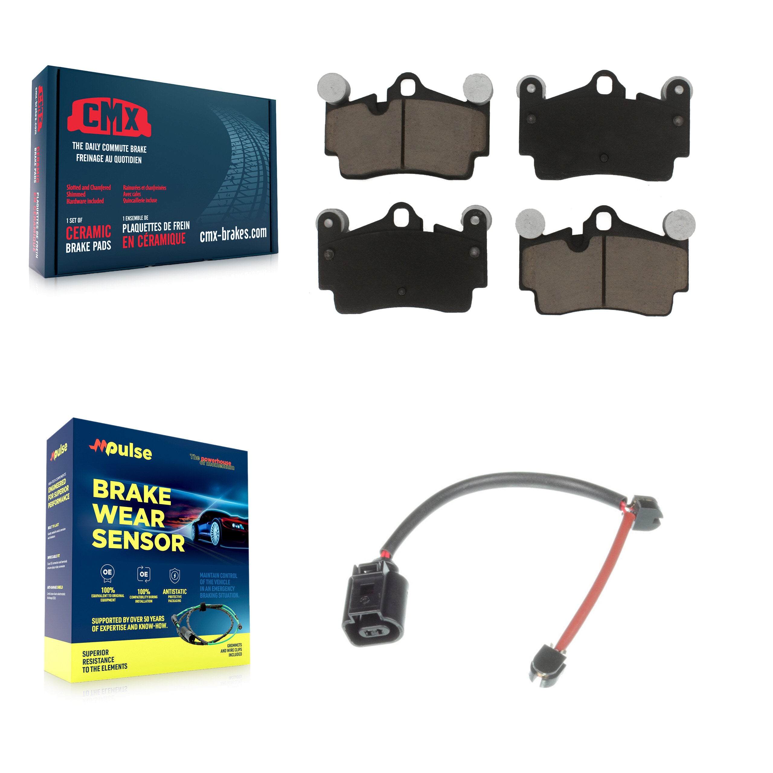 CMX KCW-100859 Disc Brake Pad for 2006-2009 Porsche Cayenne - Rear product image