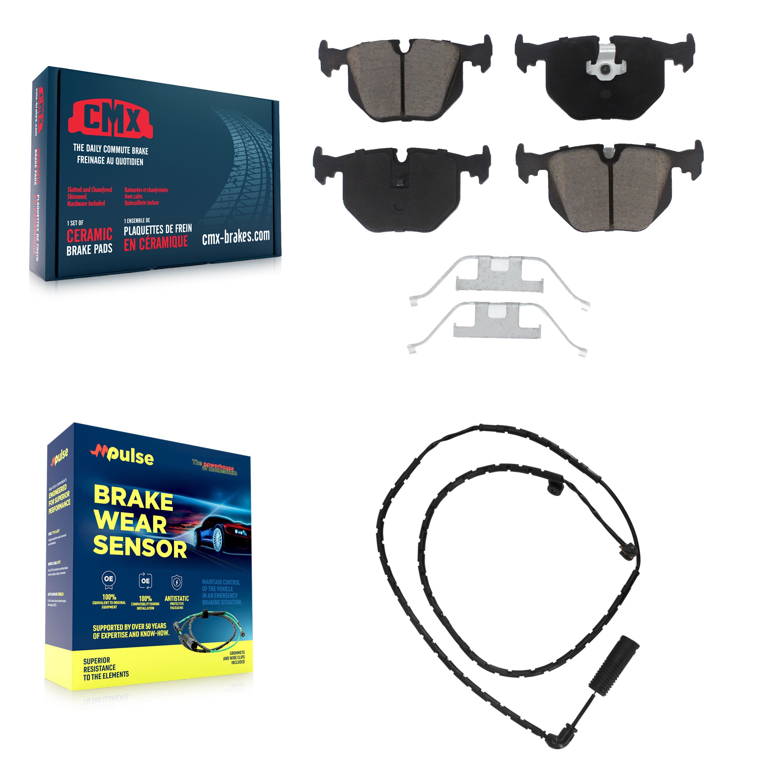 CMX KCW-100869 Disc Brake Pad for 2003-2005 Land Rover Range Rover - Rear product image