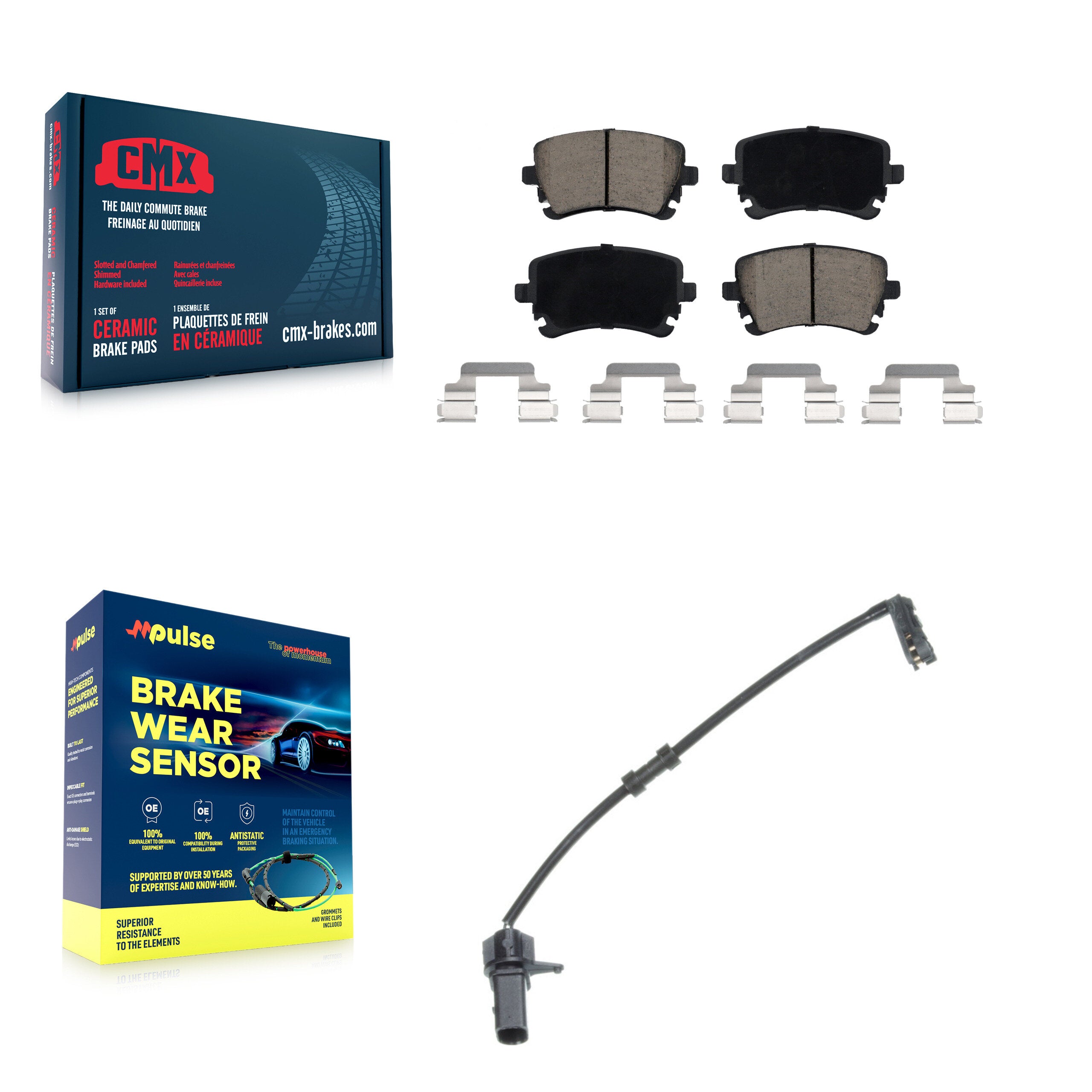 CMX KCW-100870 Disc Brake Pad for 2010 Audi A8 Quattro - Rear product image