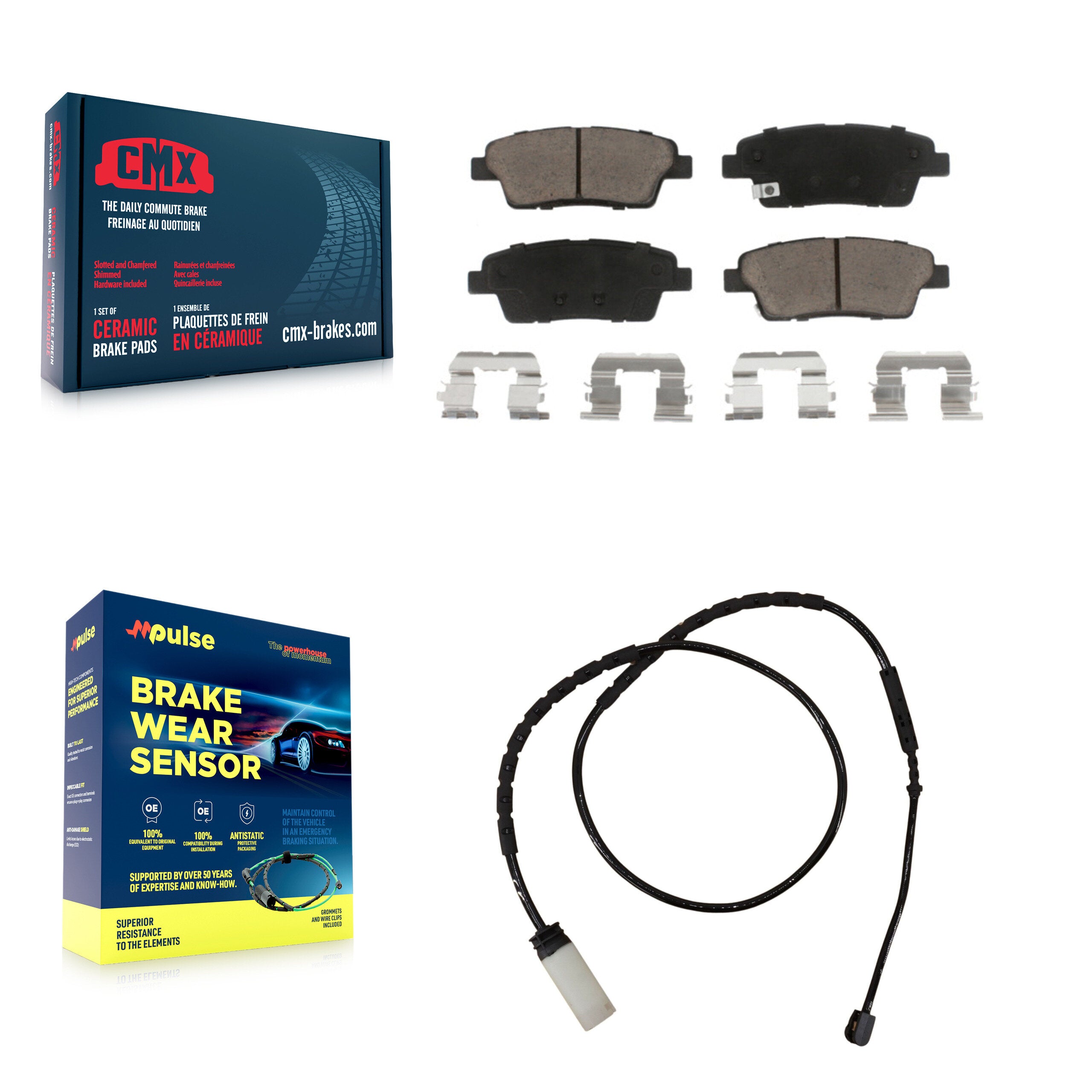 CMX KCW-100882 Disc Brake Pad for 2012-2016 Mini Cooper Paceman, Mini Cooper Countryman - Rear product image