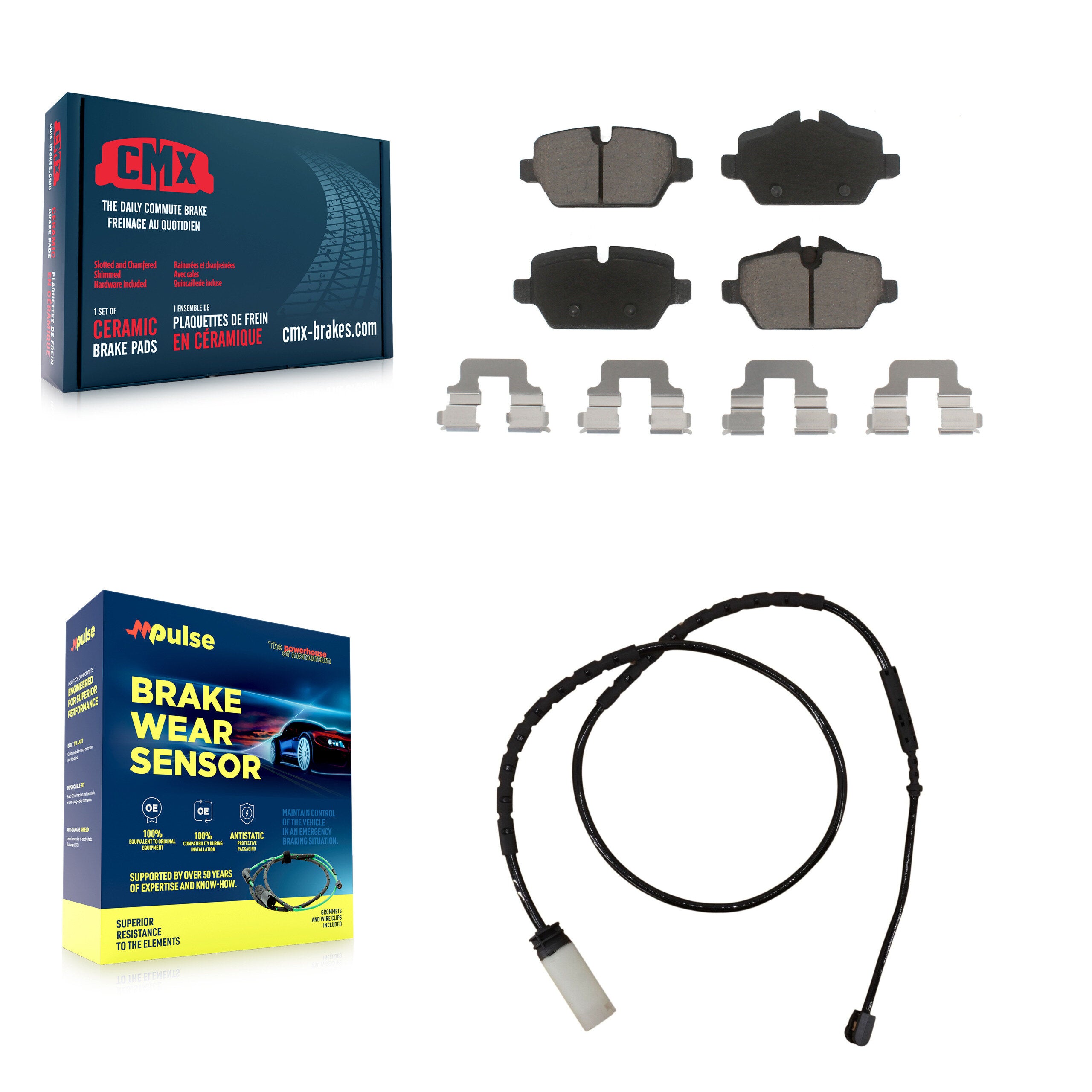 CMX KCW-100883 Disc Brake Pad for 2011-2016 Mini Cooper Paceman, Mini Cooper Countryman - Rear product image