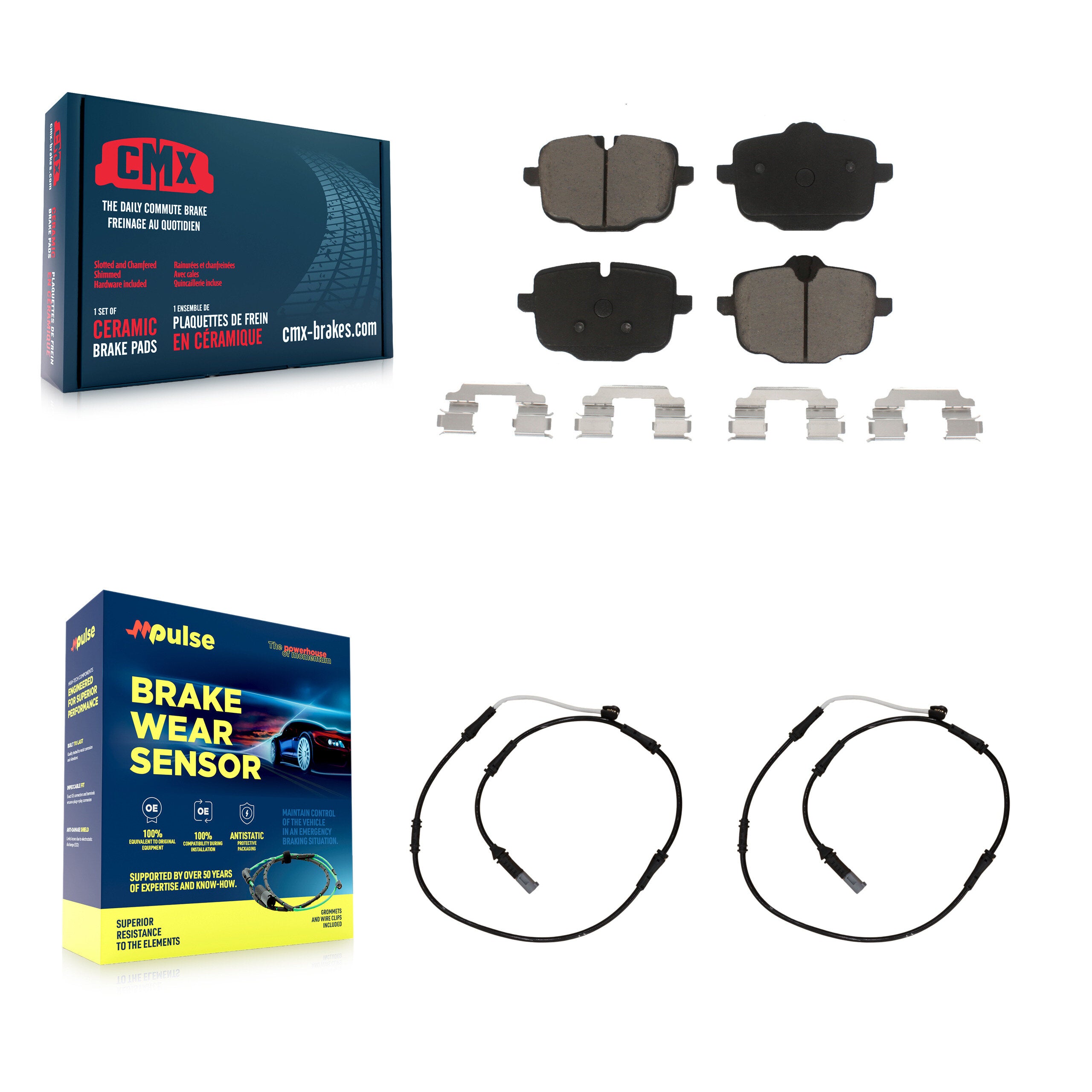 CMX KCW-100888 Disc Brake Pad for 2012-2019 BMW M6 Gran Coupe, BMW M6, BMW M5 - Rear product image