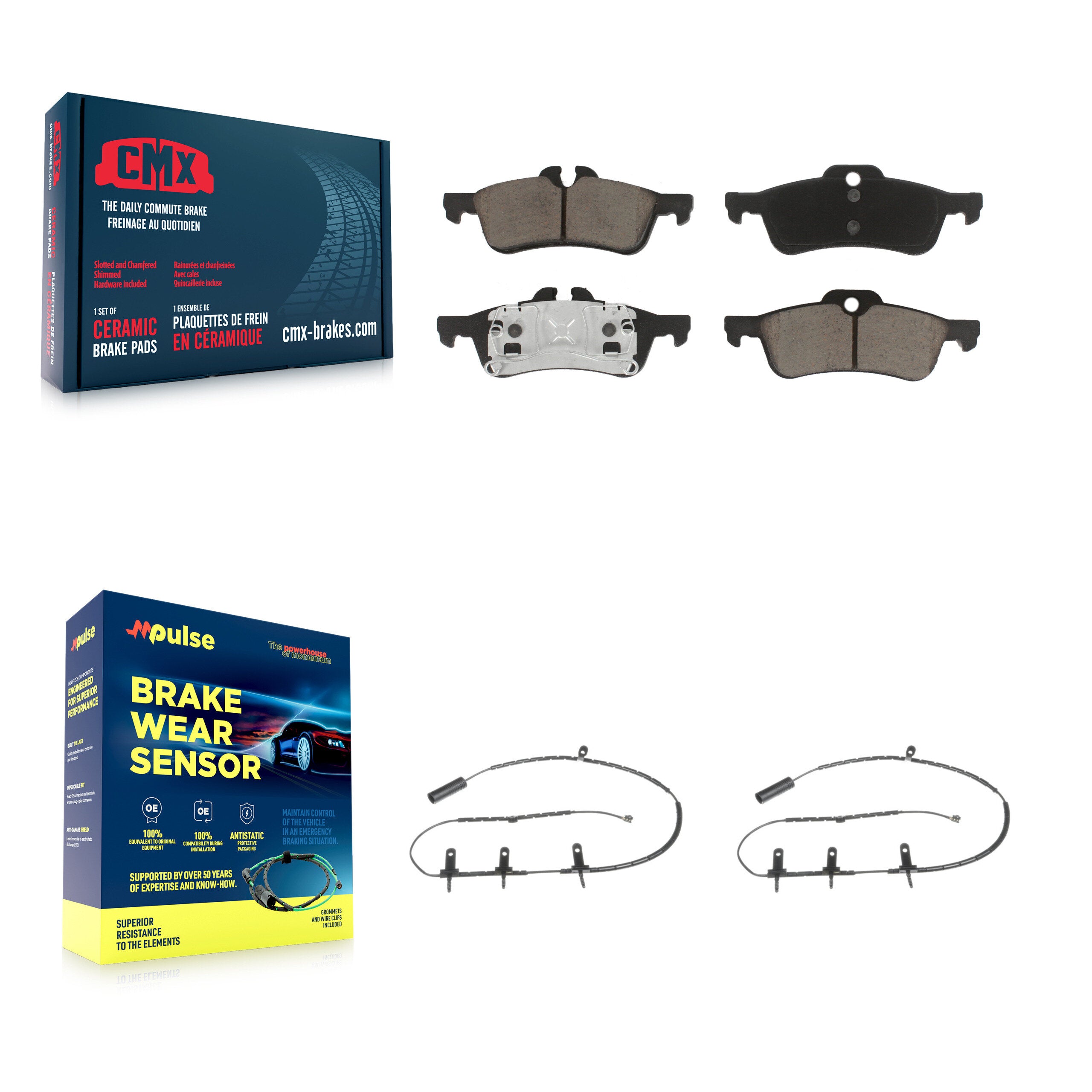 CMX KCW-100894 Disc Brake Pad for 2002-2008 Mini Cooper - Rear product image