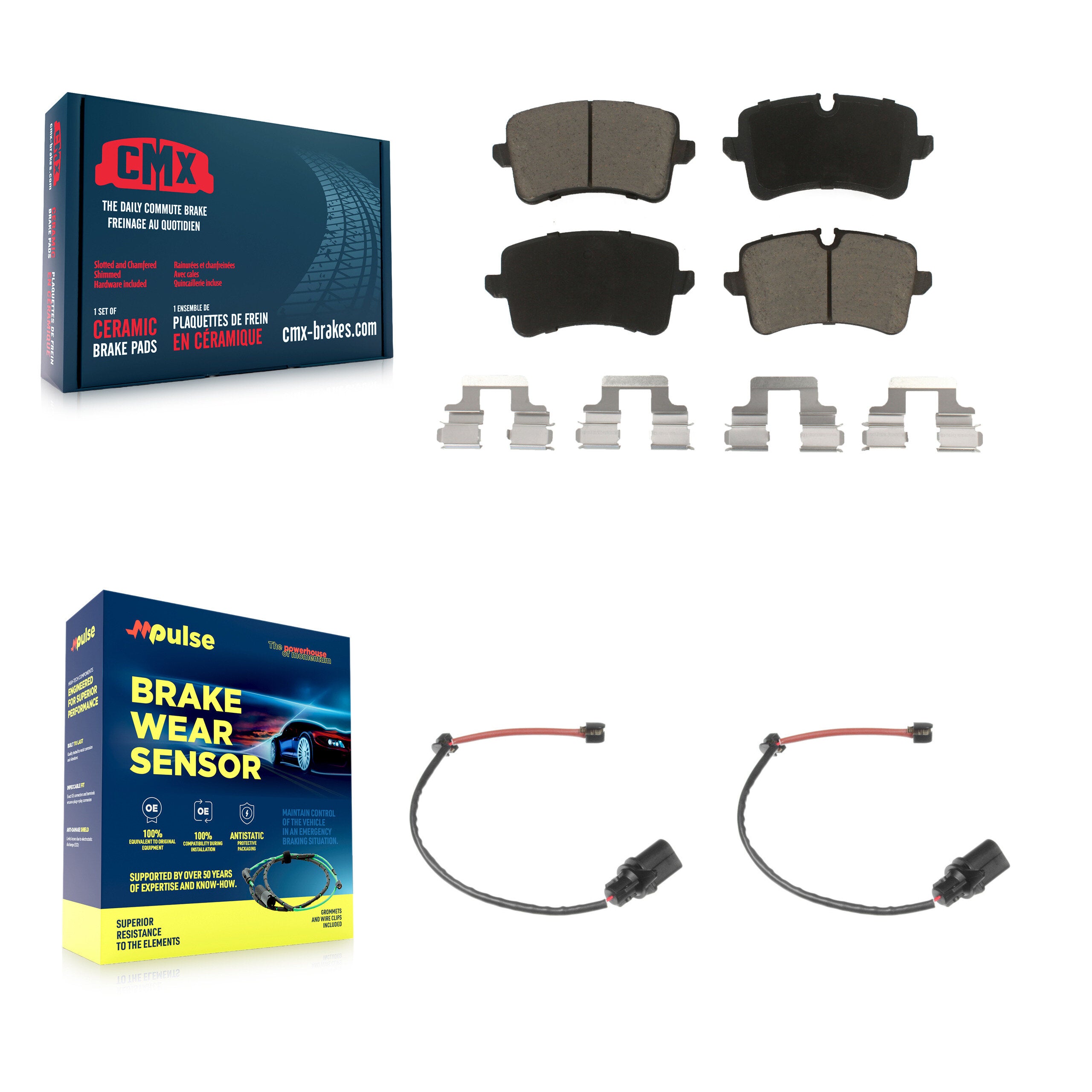 CMX KCW-100896 Disc Brake Pad for 2012-2017 Porsche Macan, Audi A6 - Rear product image