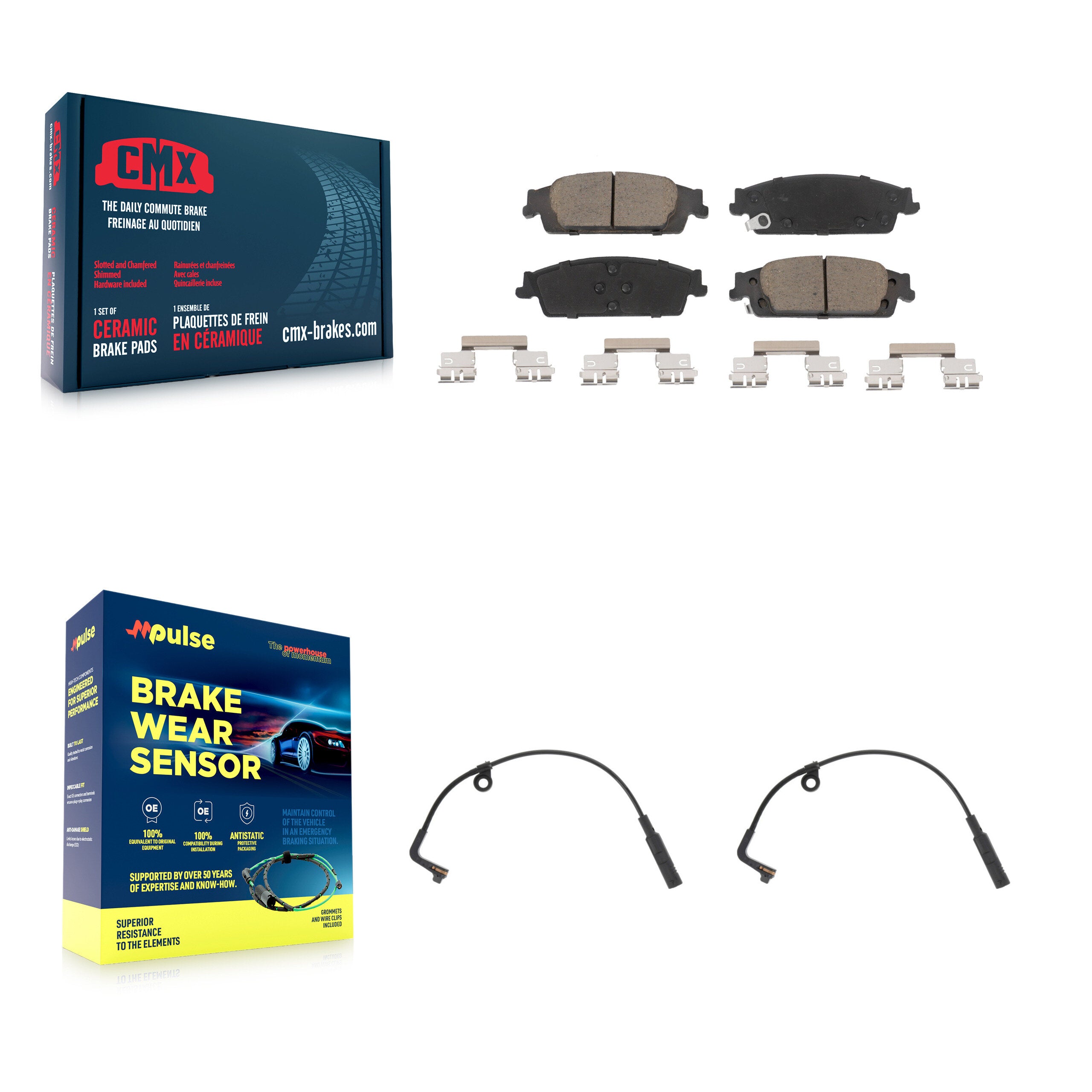 CMX KCW-100909 Disc Brake Pad for 2019 Chevrolet Silverado 1500 - Rear product image