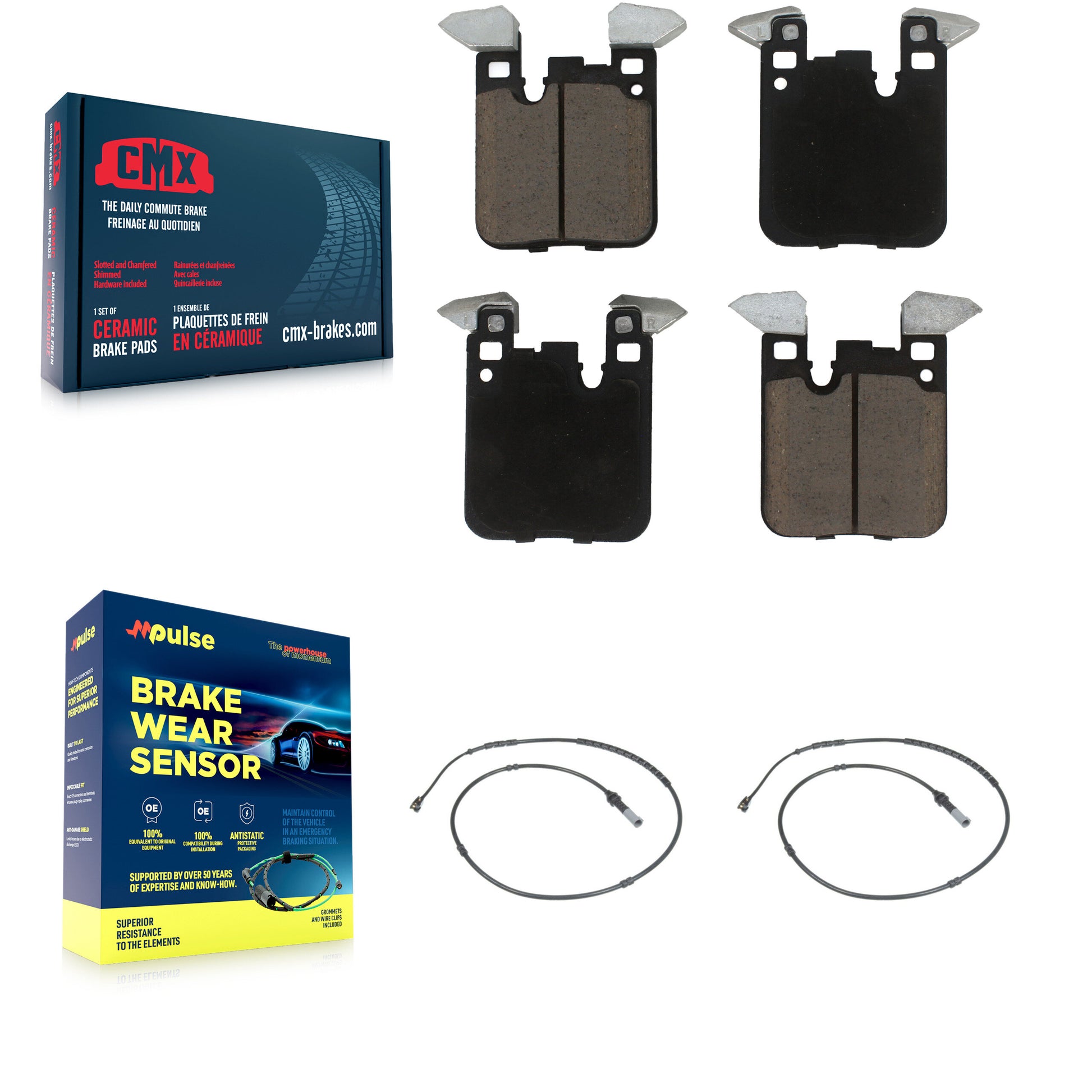 CMX KCW-100918 Disc Brake Pad for 2012-2021 BMW 230i, BMW 230i xDrive, BMW M240i xDrive & more - Rear product image