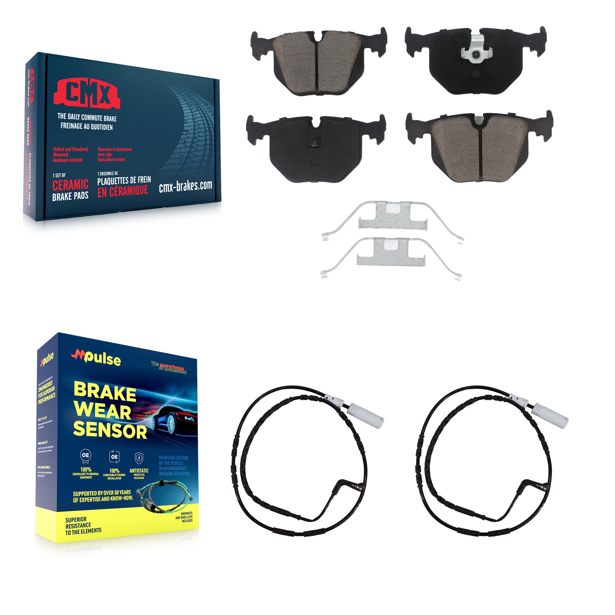 CMX KCW-100920 Disc Brake Pad for 2005 BMW 330xi - Rear product image