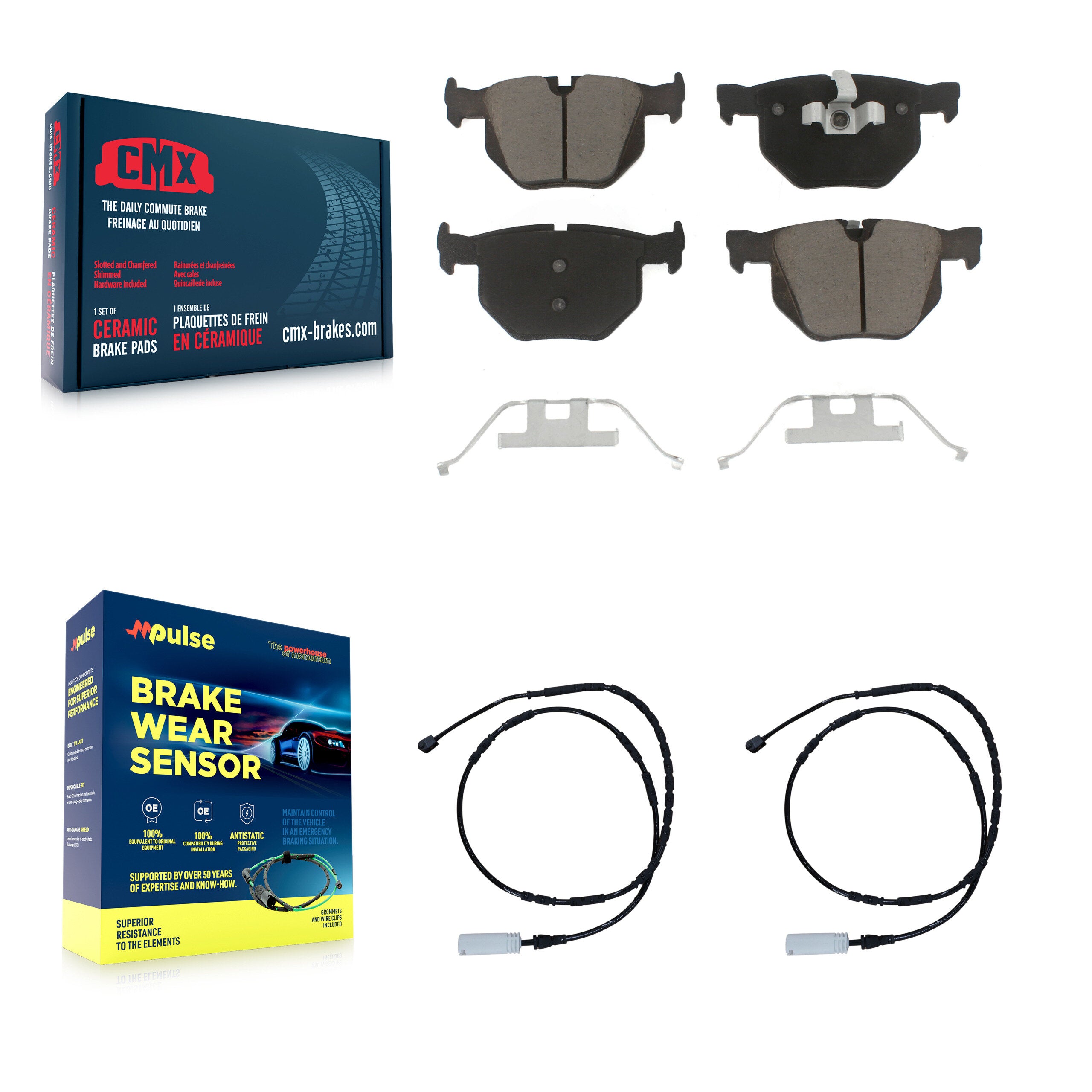 CMX KCW-100931 Disc Brake Pad for 2011-2013 BMW 335i, BMW 335d, BMW 335is - Rear product image