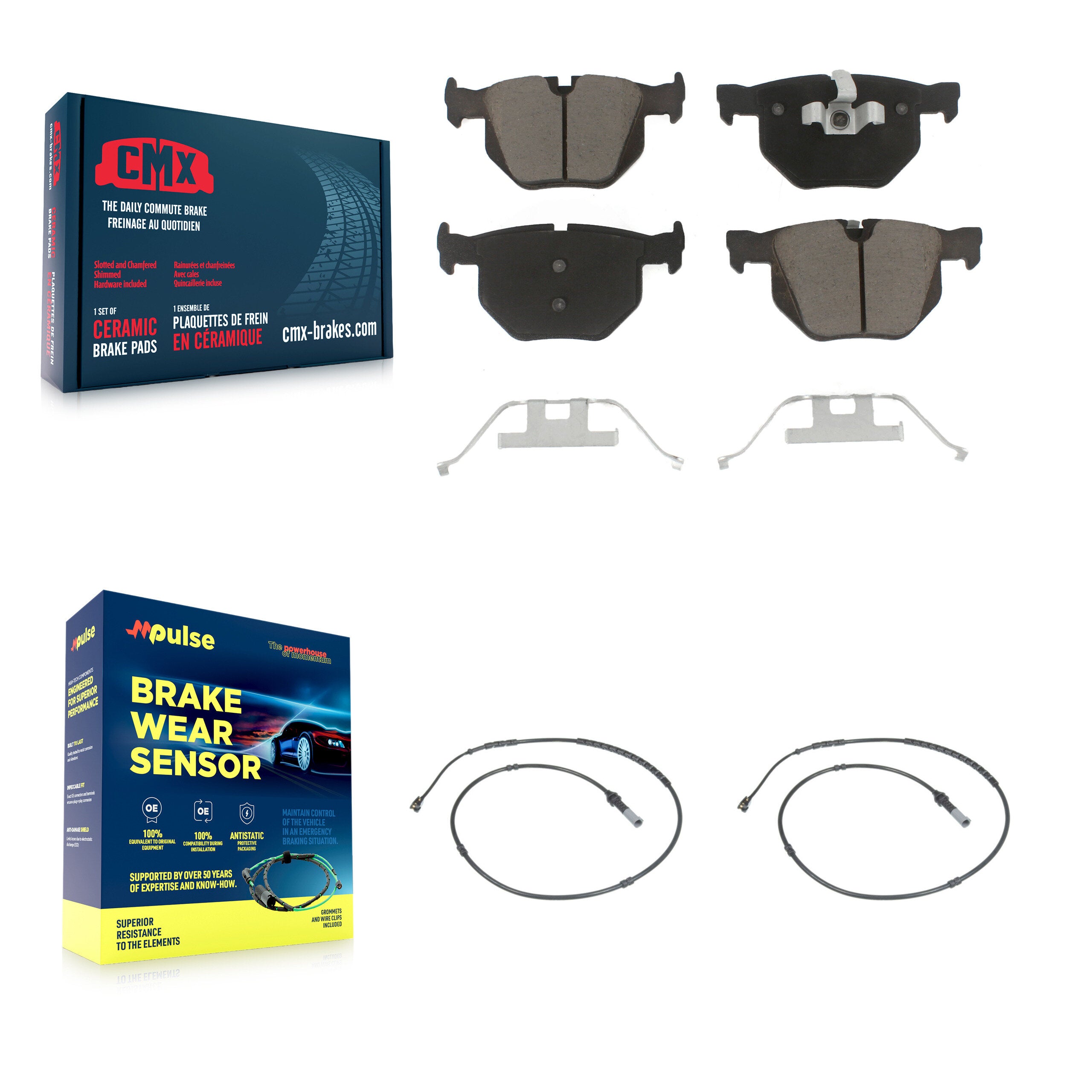 CMX KCW-100932 Disc Brake Pad for 2011-2013 BMW 335i xDrive - Rear product image