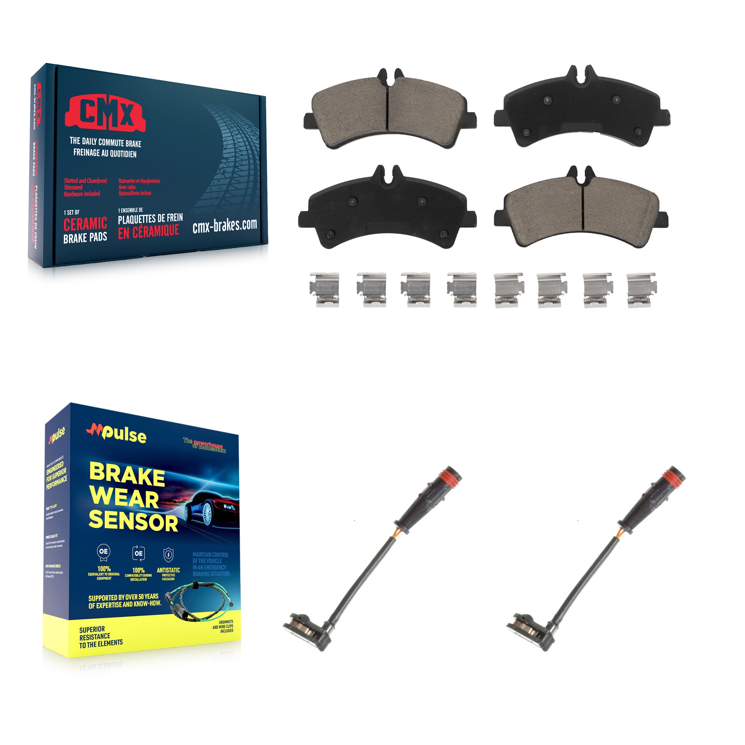 CMX KCW-100937 Disc Brake Pad for 2009-2018 Mercedes-Benz Sprinter 3500, Dodge Sprinter 3500 - Rear product image