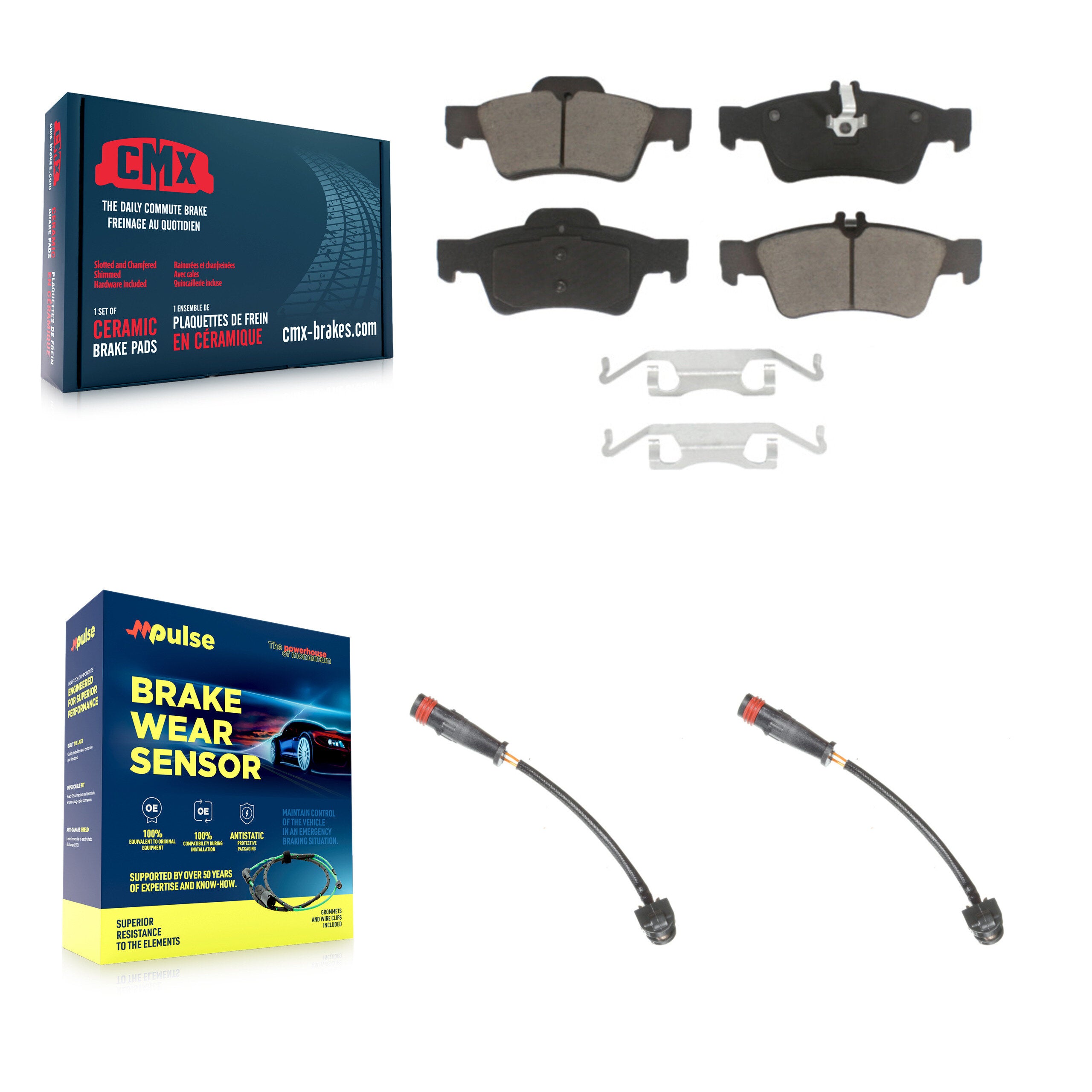 CMX KCW-100940 Disc Brake Pad for 2007-2011 Mercedes-Benz SL63 AMG, Mercedes-Benz SL65 AMG - Rear product image