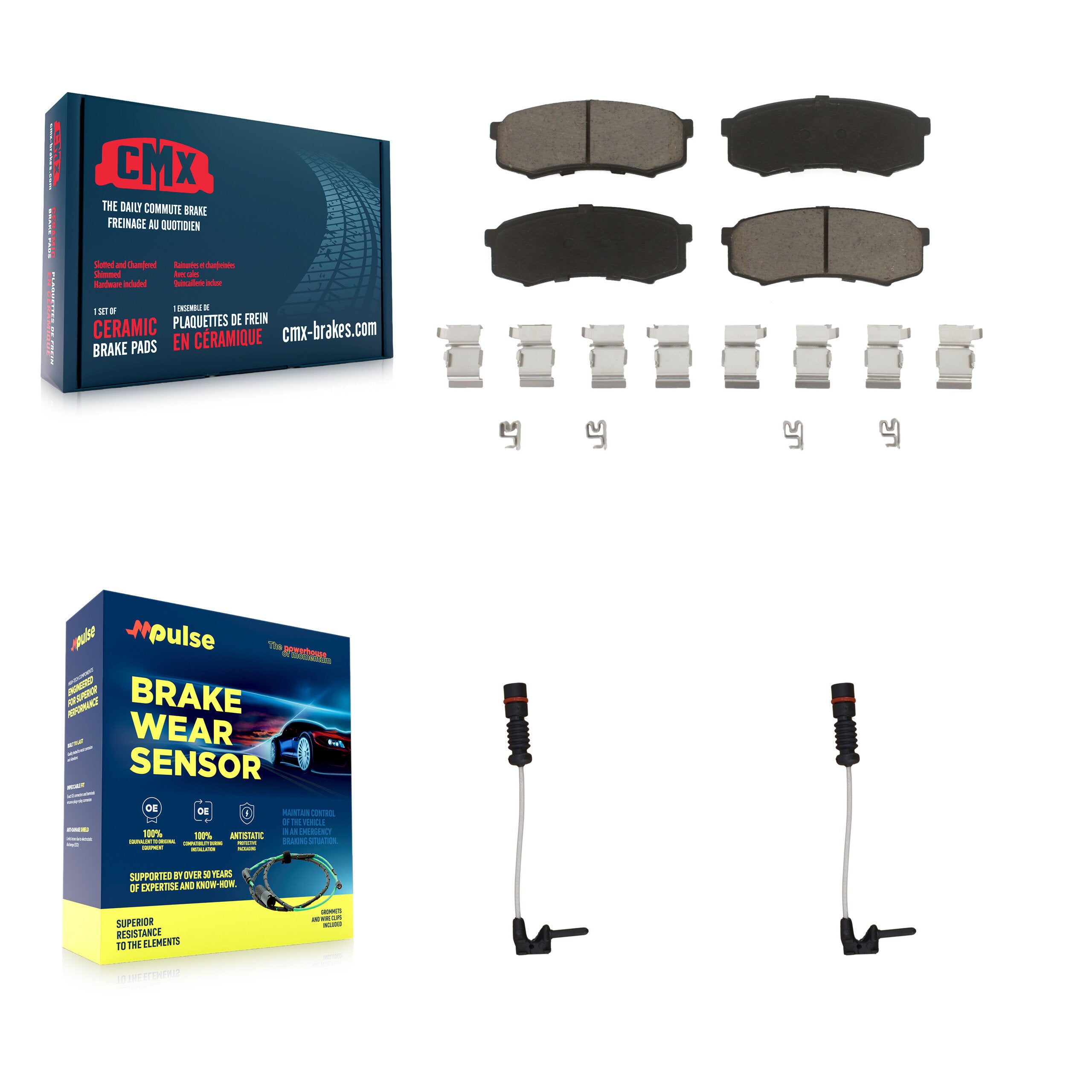 CMX KCW-100944 Disc Brake Pad for 2000 Mercedes-Benz C43 AMG - Rear product image
