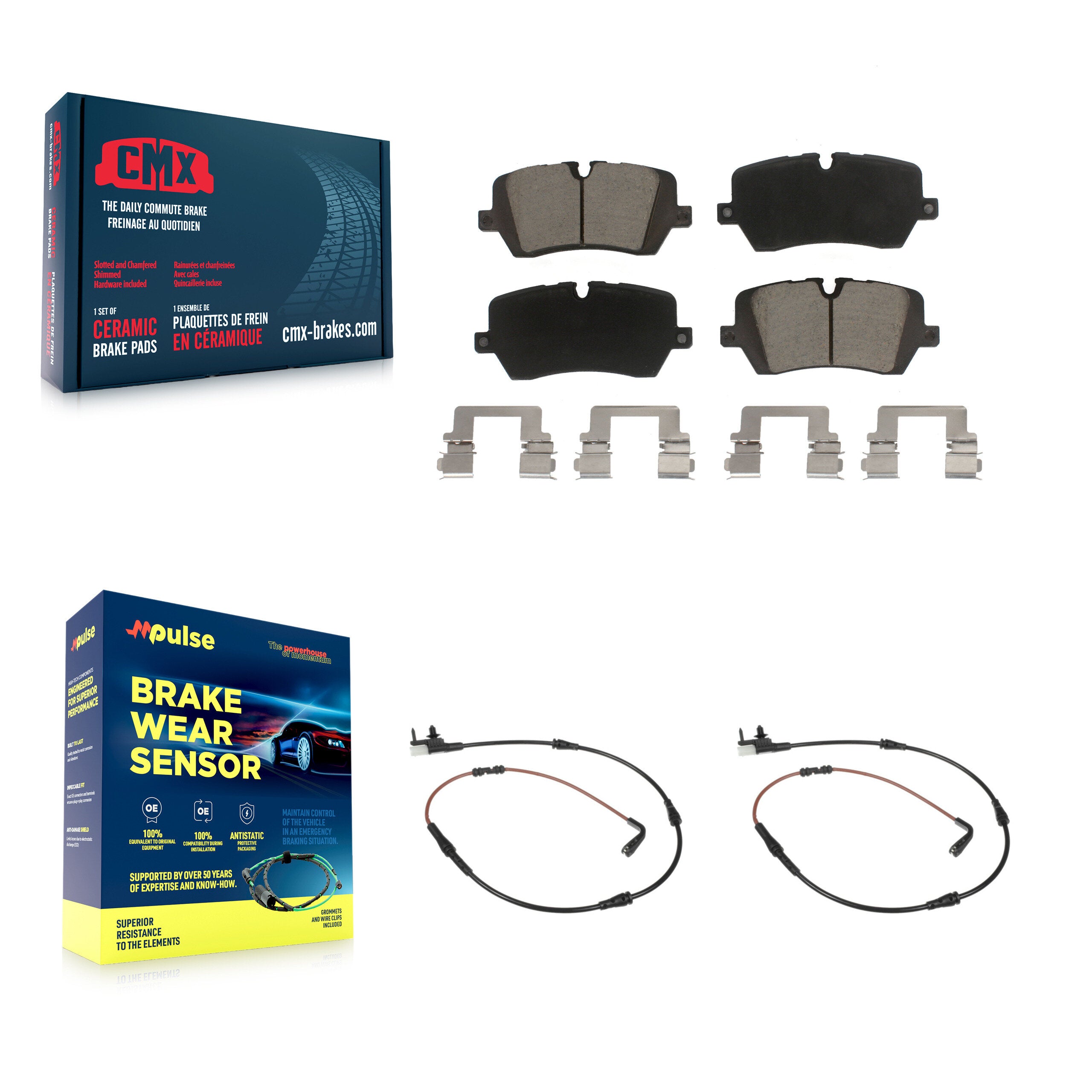 CMX KCW-100949 Disc Brake Pad for 2013-2017 Land Rover Discovery, Land Rover Range Rover, Land Rover Range Rover Sport - Rear product image