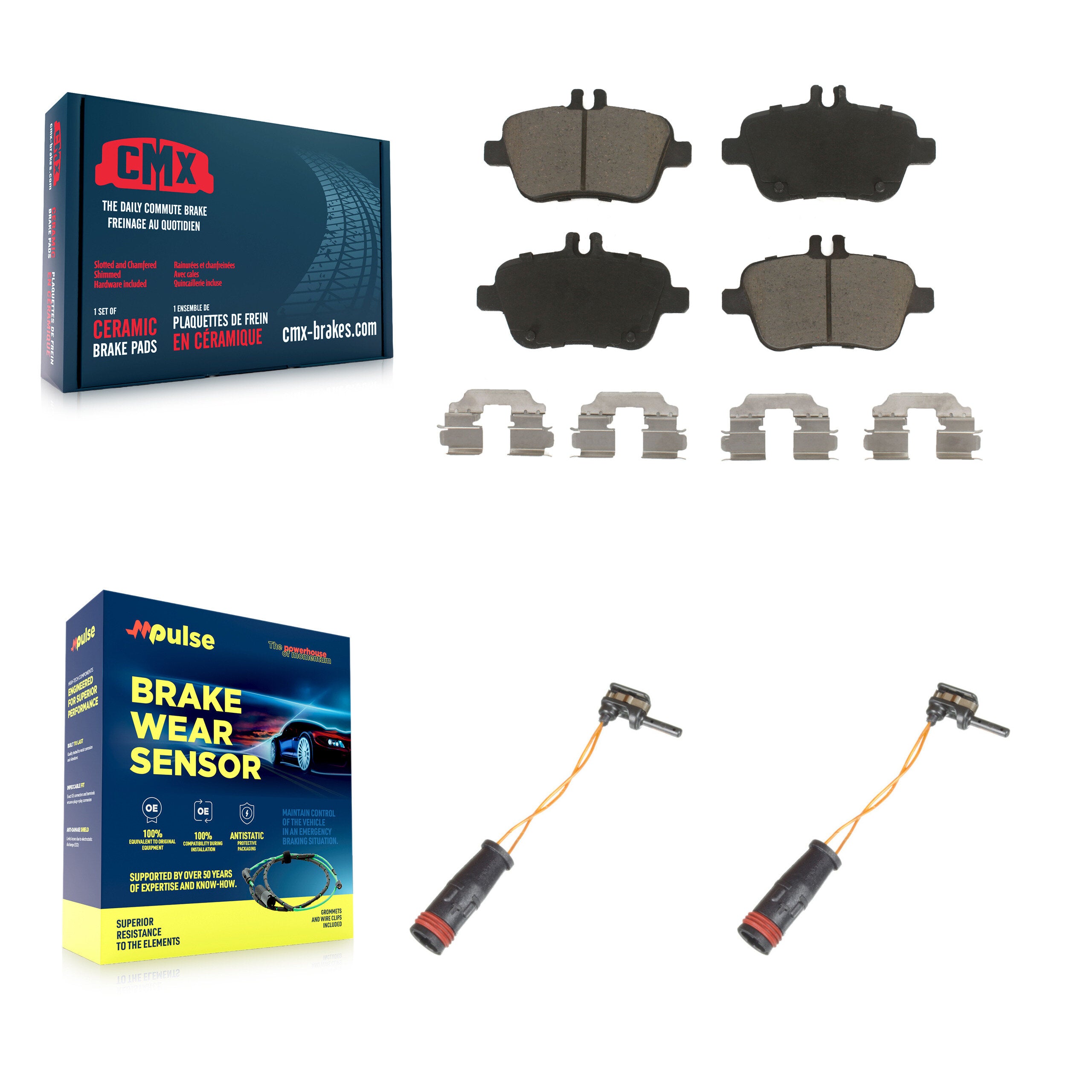 CMX KCW-100971 Disc Brake Pad for 2012-2016 Mercedes-Benz SLK350 - Rear product image