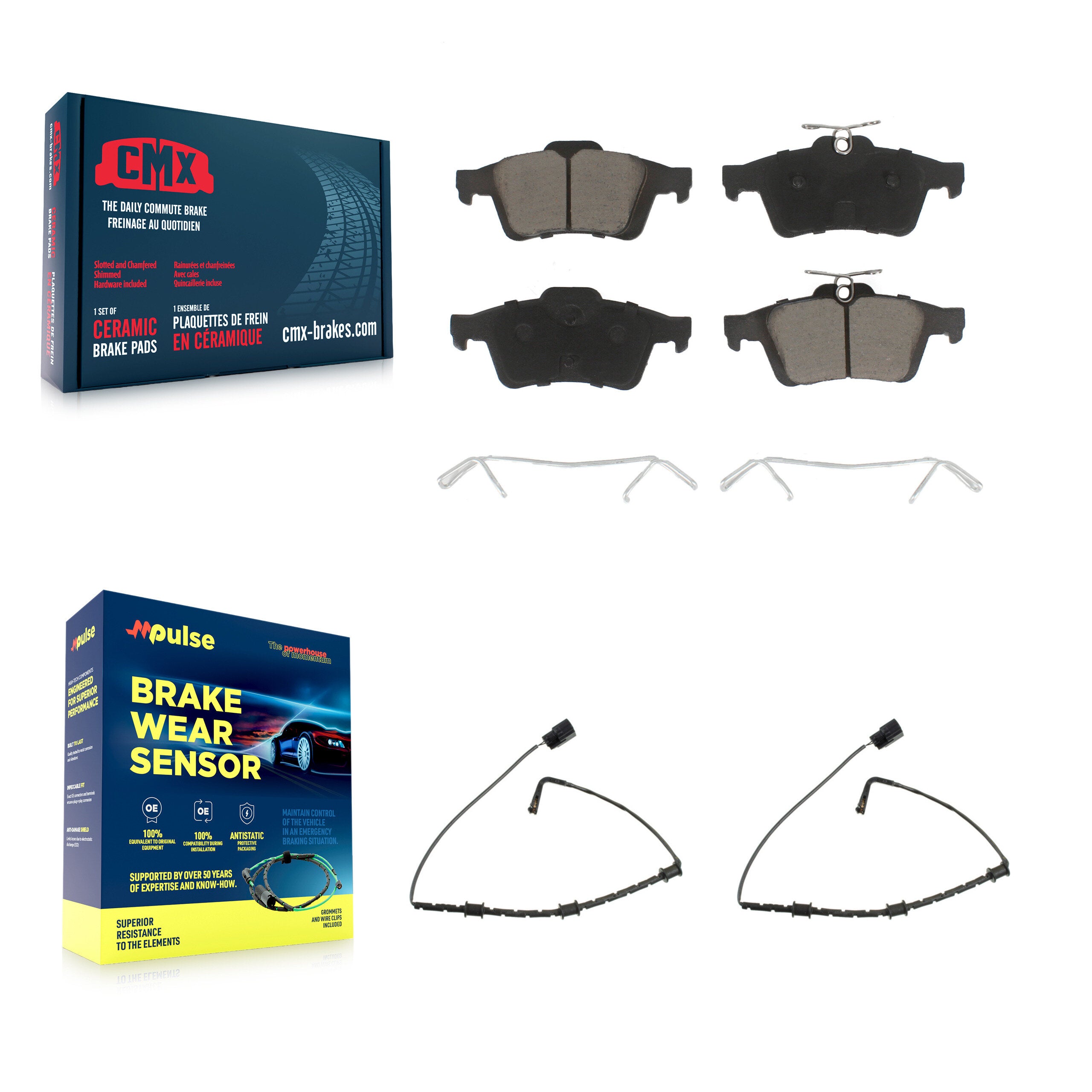 CMX KCW-100980 Disc Brake Pad for 2010-2013 Jaguar XJ - Rear product image
