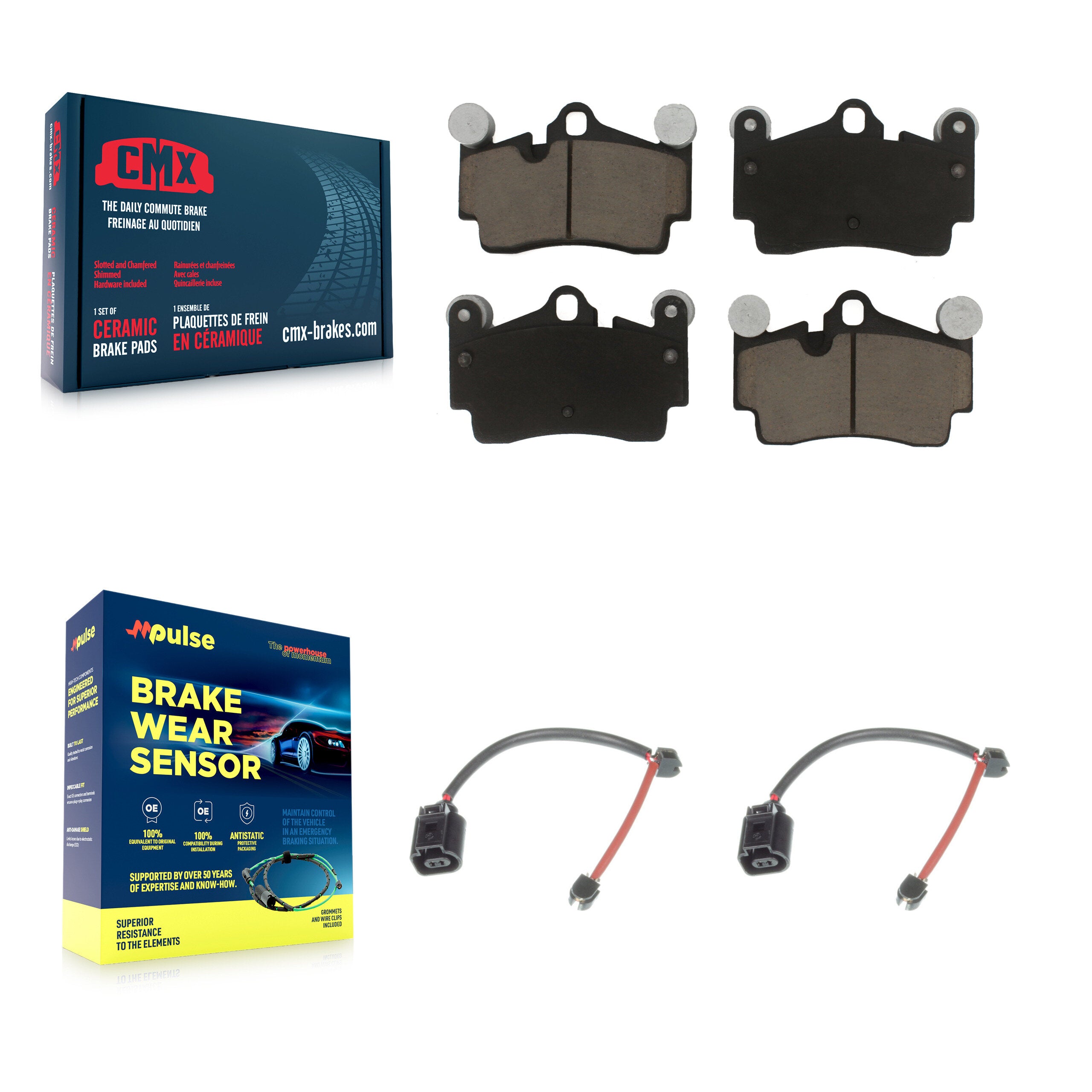 CMX KCW-100982 Disc Brake Pad for 2006-2009 Porsche Cayenne - Rear product image