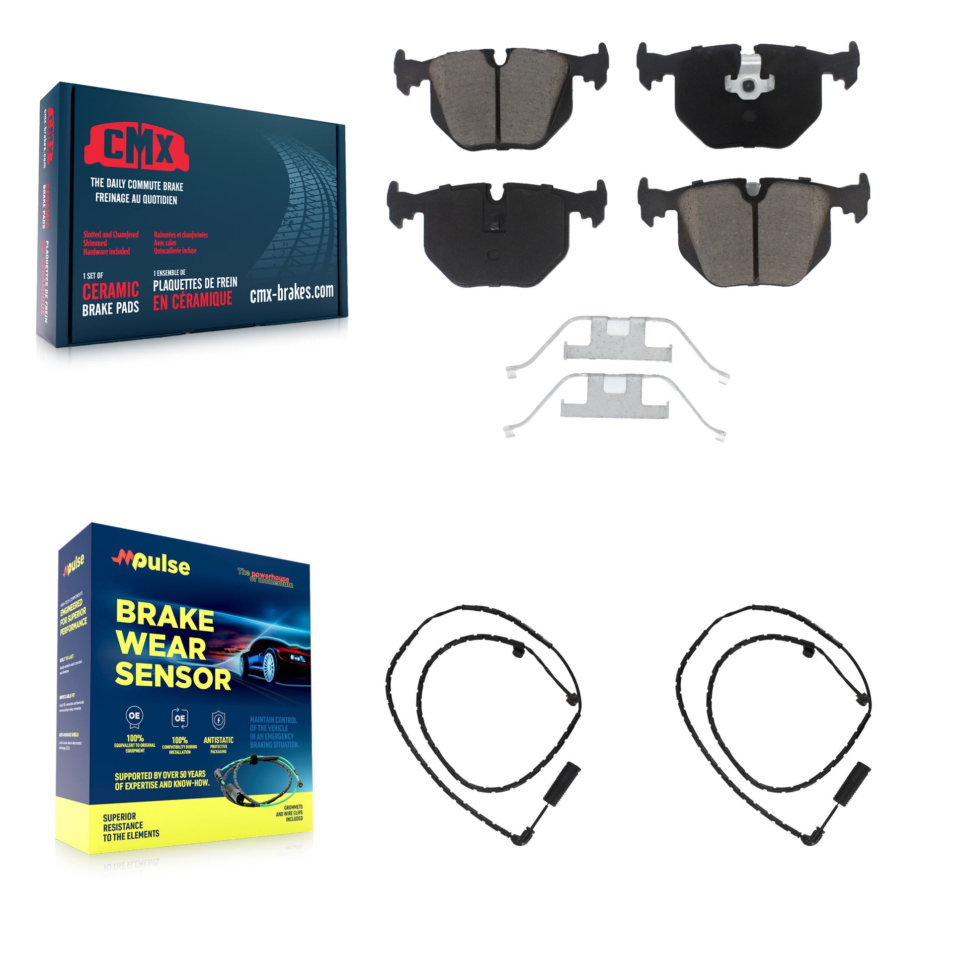 CMX KCW-100992 Disc Brake Pad for 2003-2005 Land Rover Range Rover - Rear product image
