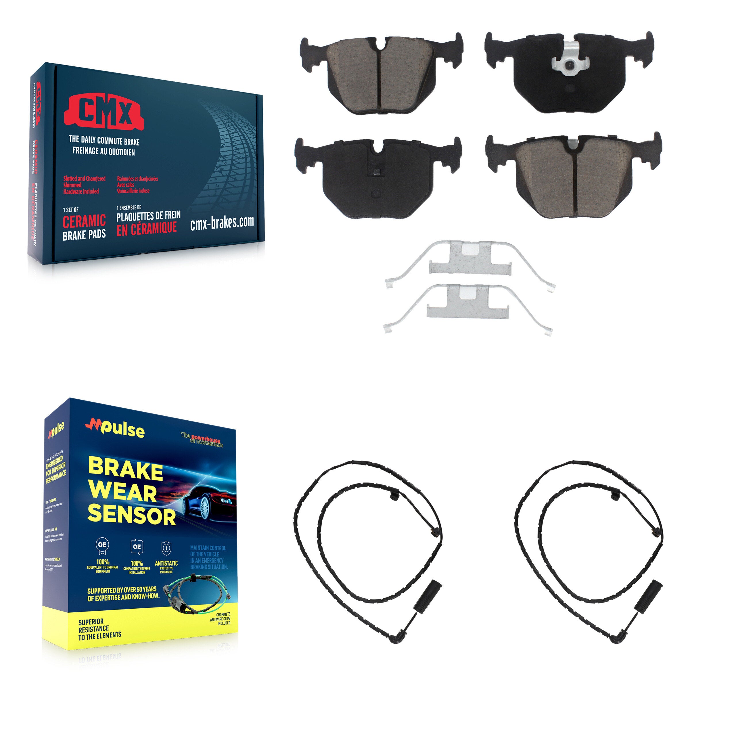 CMX KCW-100992 Disc Brake Pad for 2003-2005 Land Rover Range Rover - Rear product image