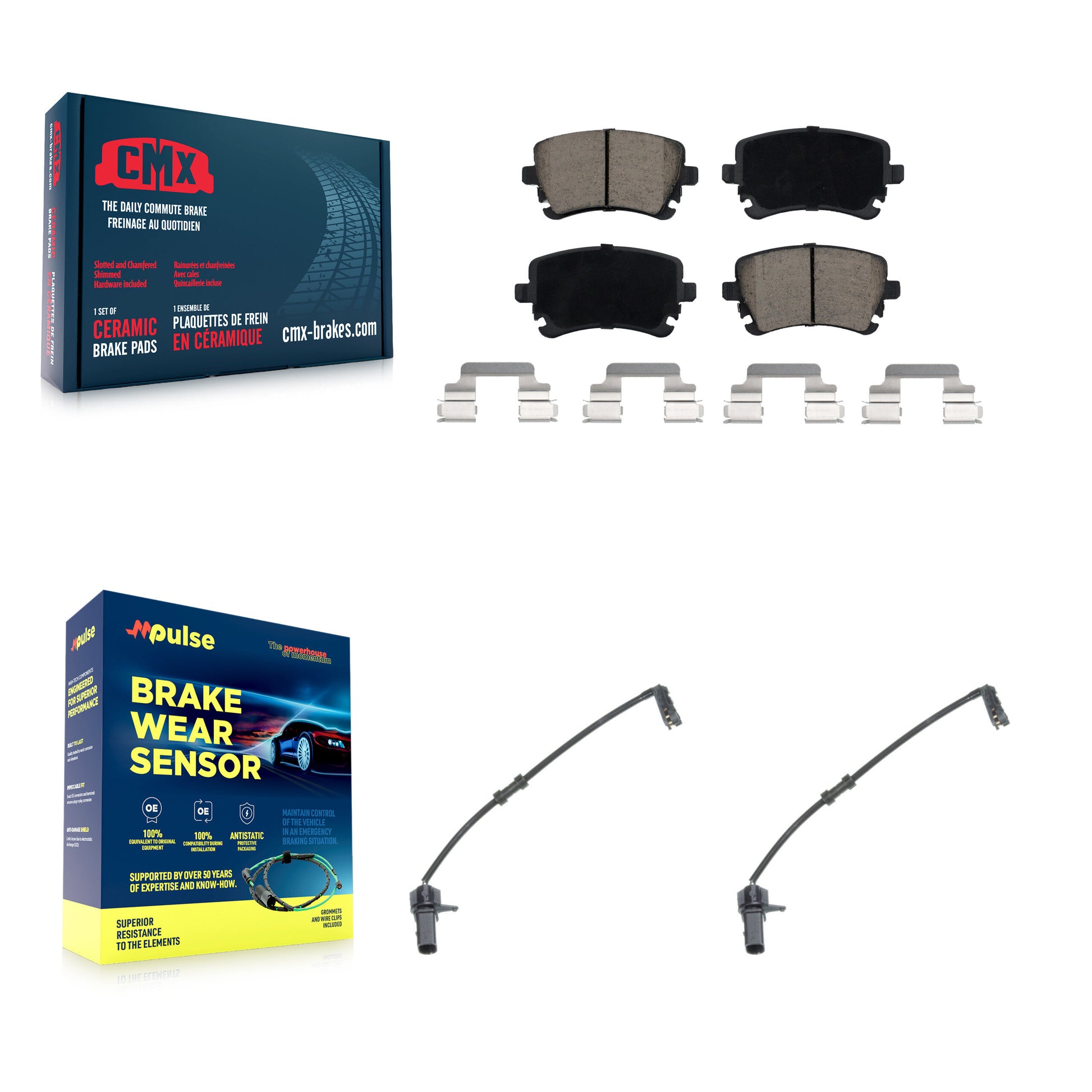 CMX KCW-100993 Disc Brake Pad for 2010 Audi A8 Quattro - Rear product image