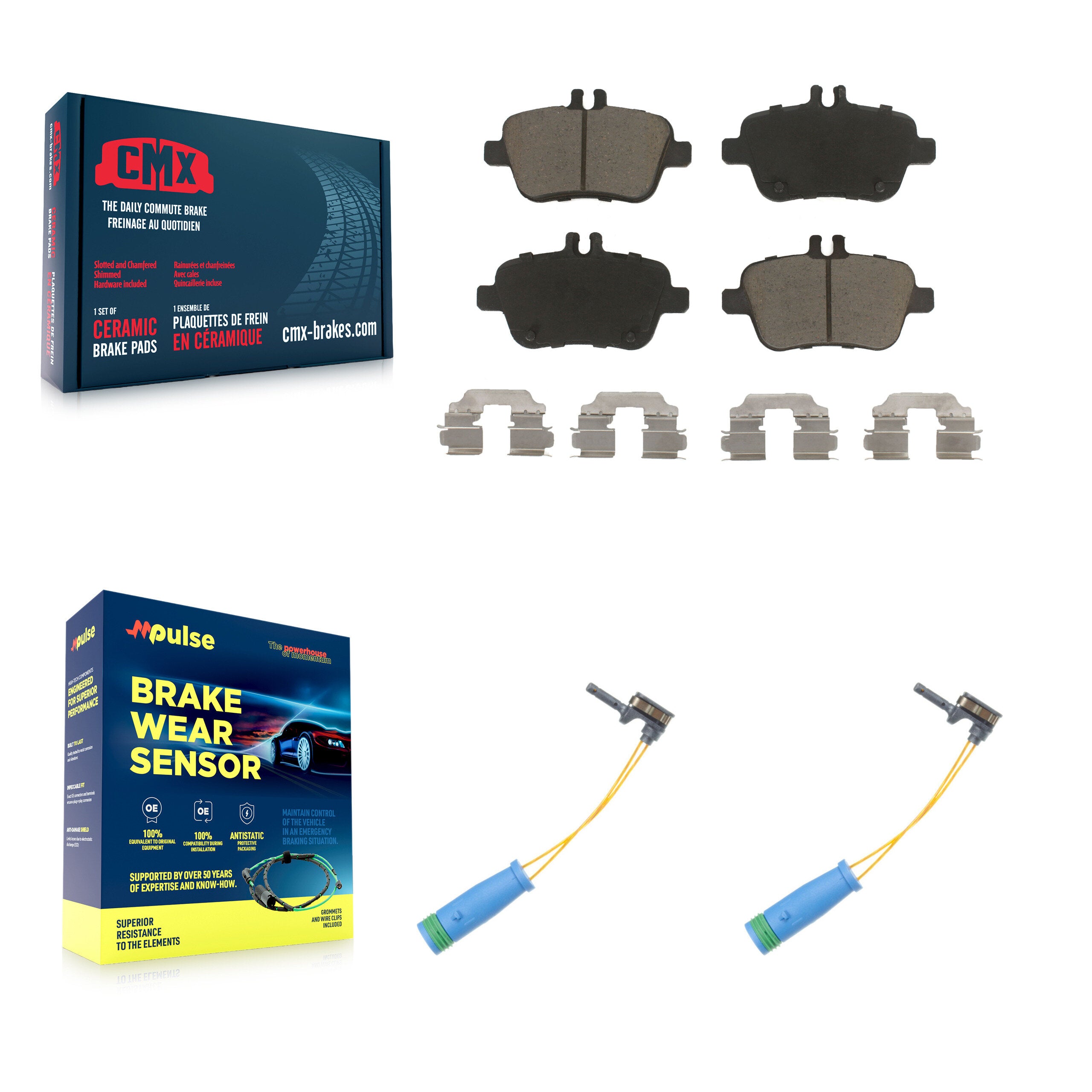 CMX KCW-100998 Disc Brake Pad for 2016-2019 Mercedes-Benz CLA250, Mercedes-Benz GLA250 - Rear product image
