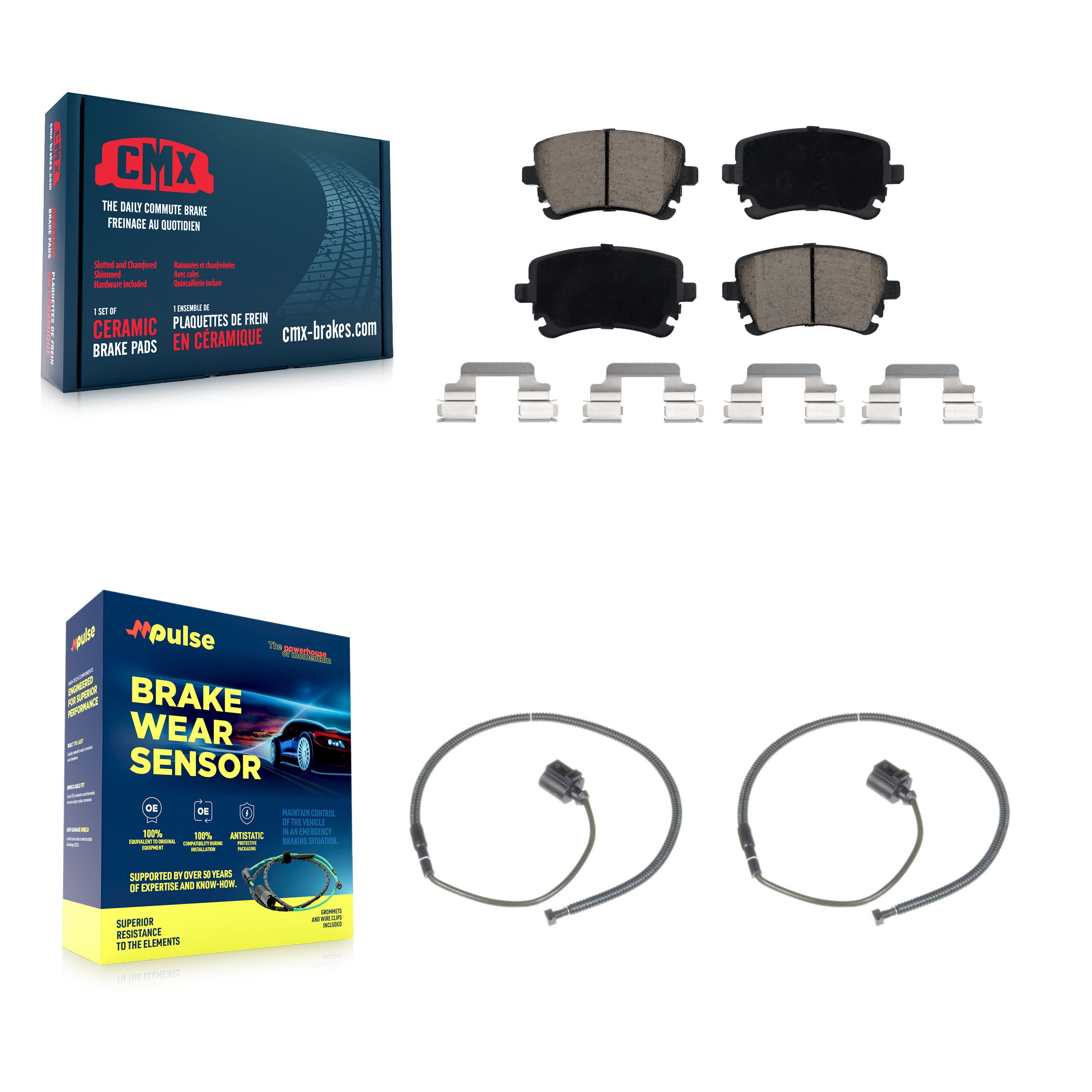 CMX KCW-100999 Disc Brake Pad for 2004-2011 Audi S6, Volkswagen Phaeton - Rear product image