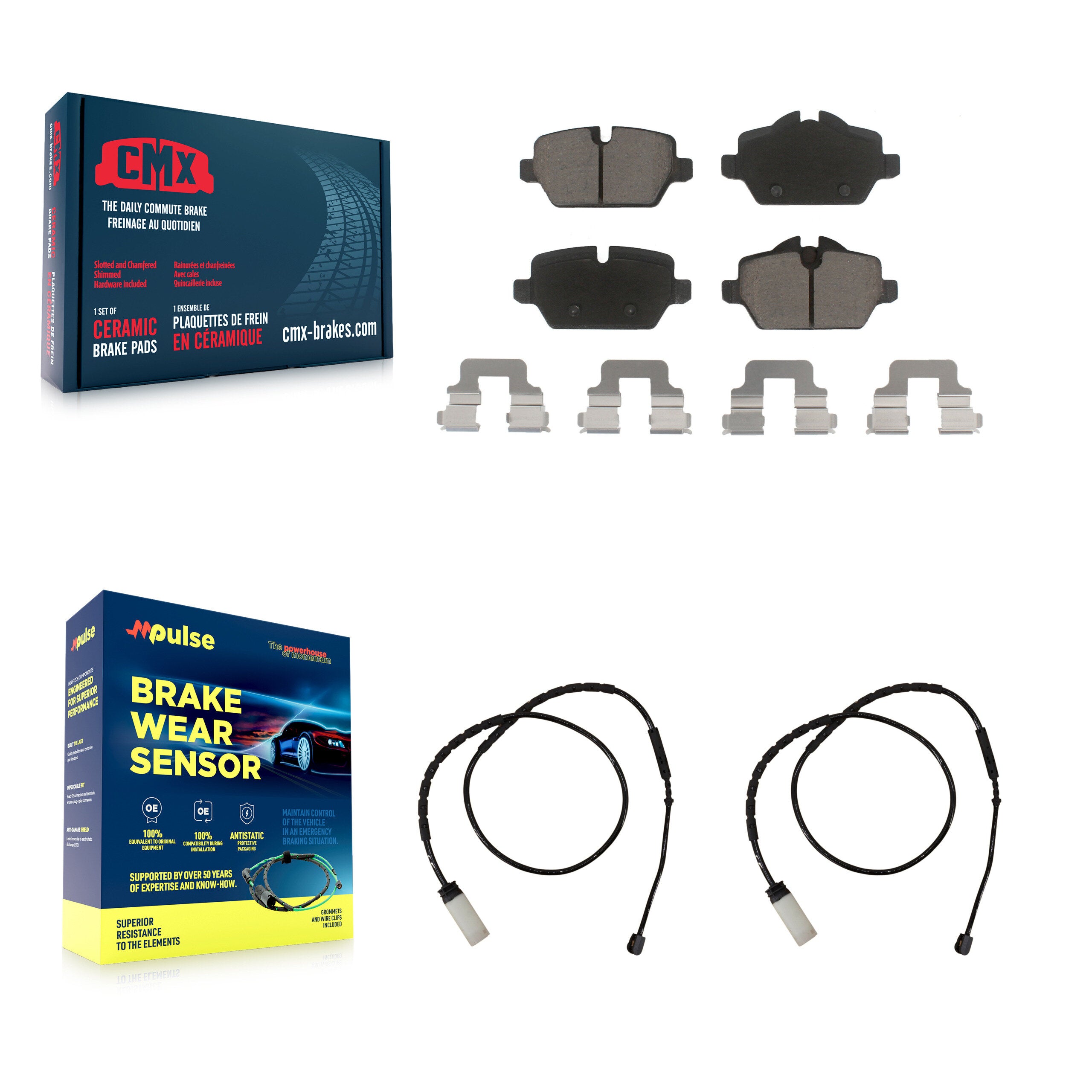 CMX KCW-101006 Disc Brake Pad for 2011-2016 Mini Cooper Paceman, Mini Cooper Countryman - Rear product image