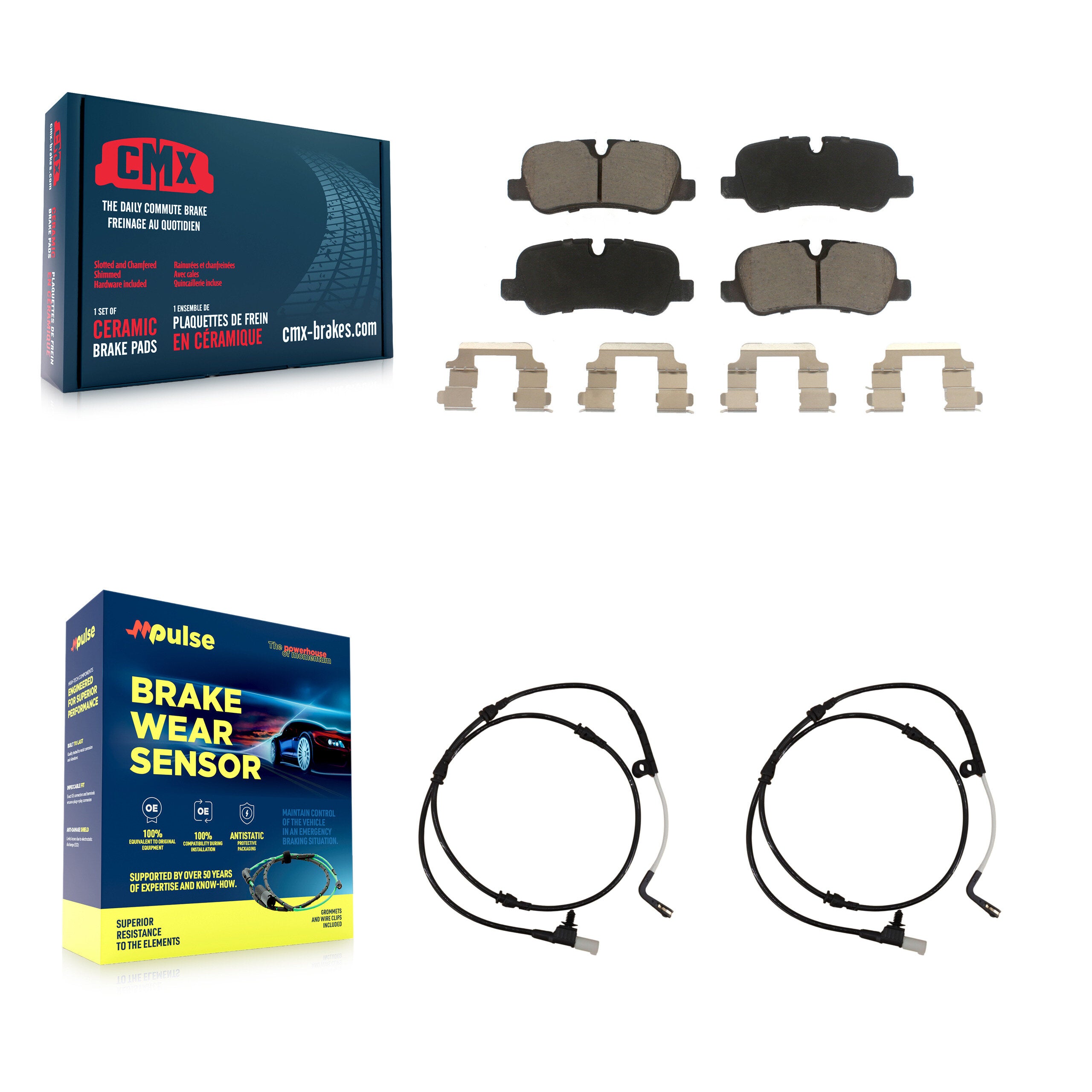 CMX KCW-101007 Disc Brake Pad for 2005-2016 Land Rover LR4, Land Rover Range Rover Sport, Land Rover LR3 - Rear product image