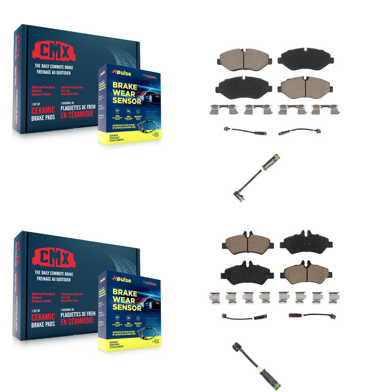 CMX KCW-101011 Disc Brake Pad for 2007-2009 Freightliner Sprinter 2500 - Front and Rear product image