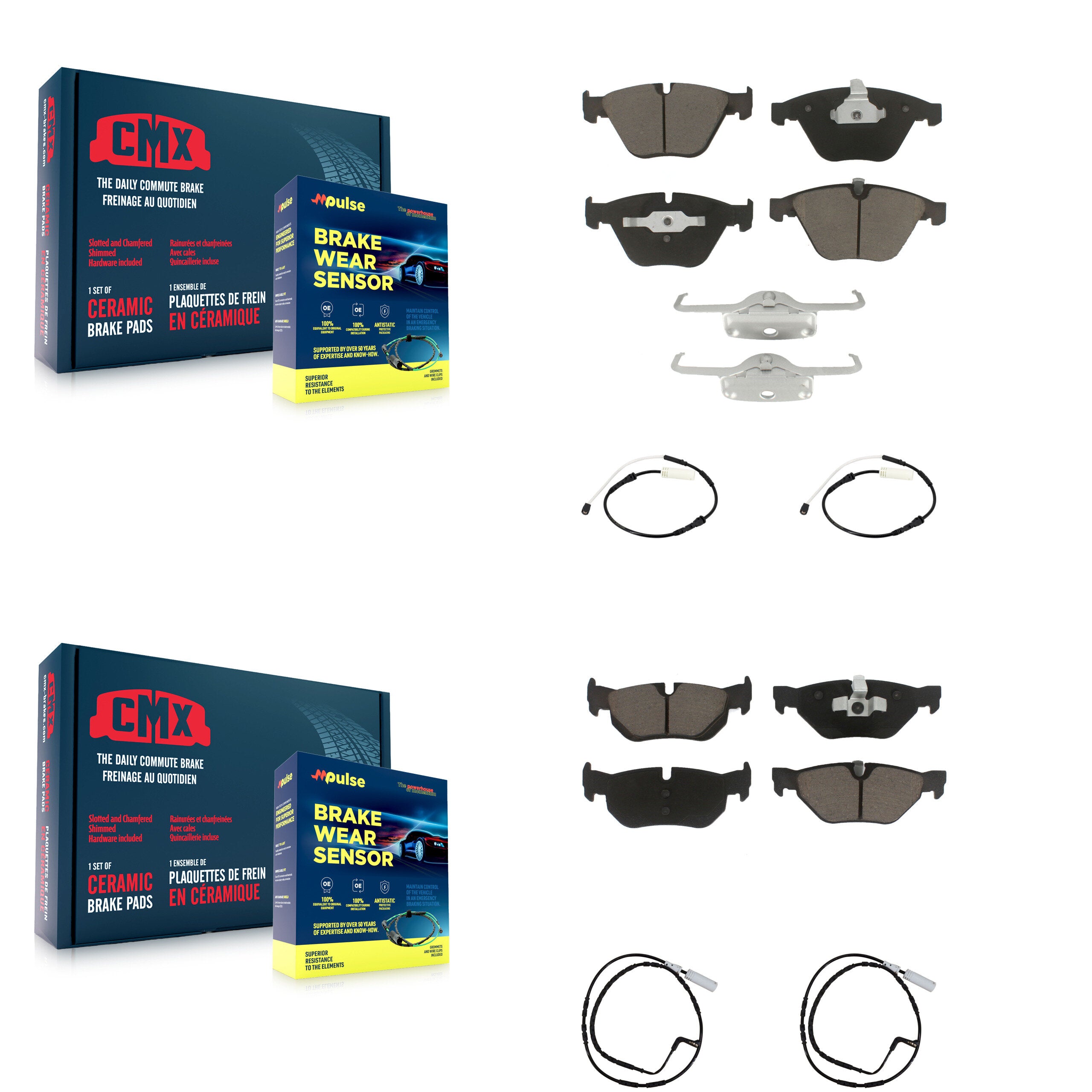 CMX KCW-101025 Disc Brake Pad for 2010-2011 BMW 323i, BMW 328i - Front and Rear product image