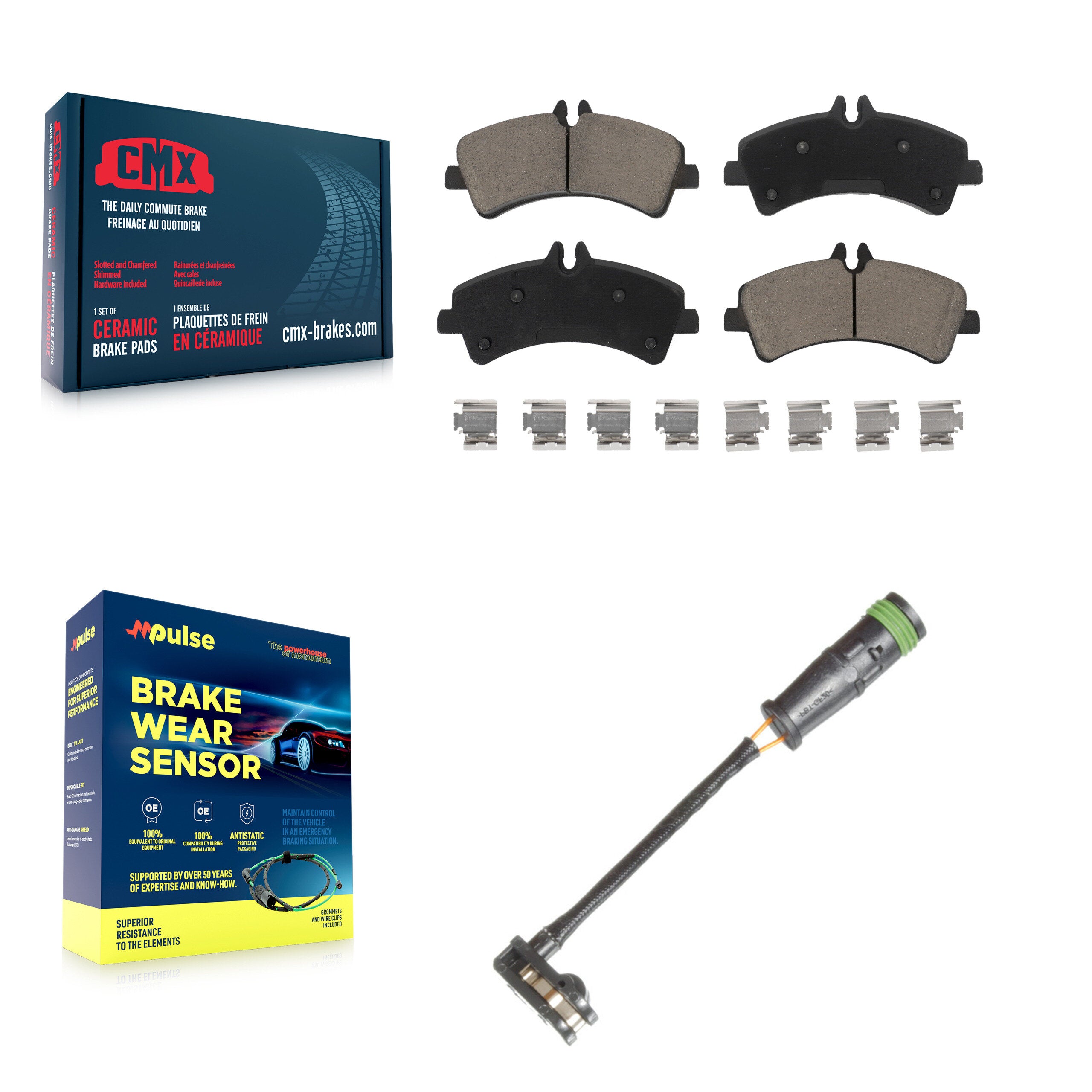 CMX KCW-101059 Disc Brake Pad for 2011-2014 Freightliner Sprinter 3500 - Rear product image