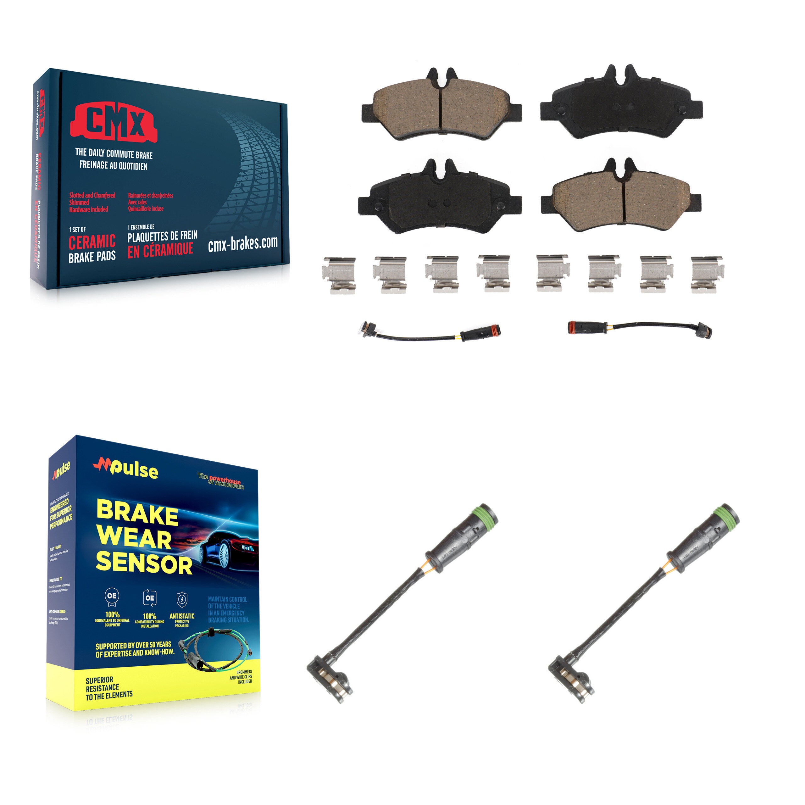 CMX KCW-101063 Disc Brake Pad for 2010-2018 Freightliner Sprinter 3500, Freightliner Sprinter 2500 - Rear product image