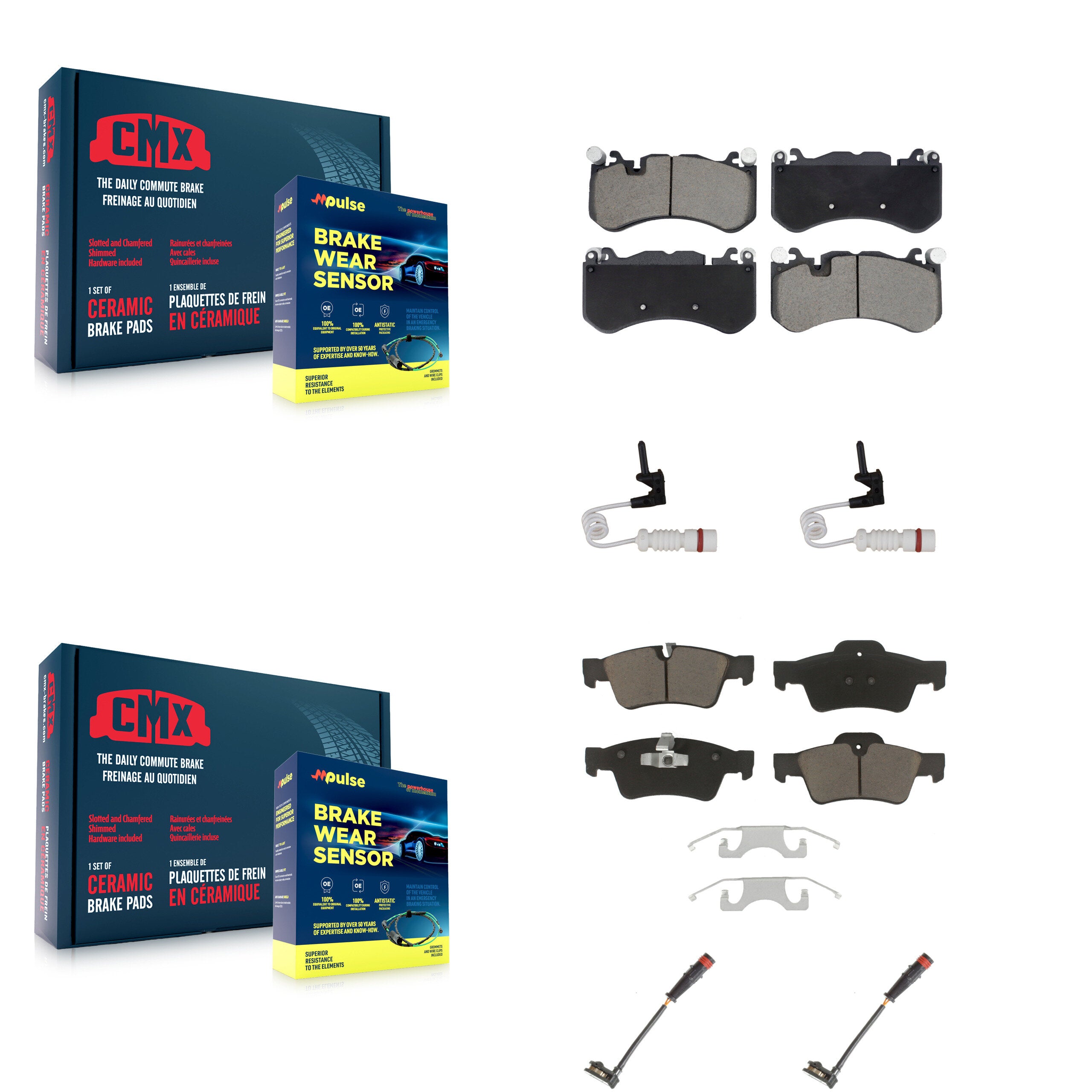 CMX KCW-101077 Disc Brake Pad for 2014 Mercedes-Benz G63 AMG - Front and Rear product image