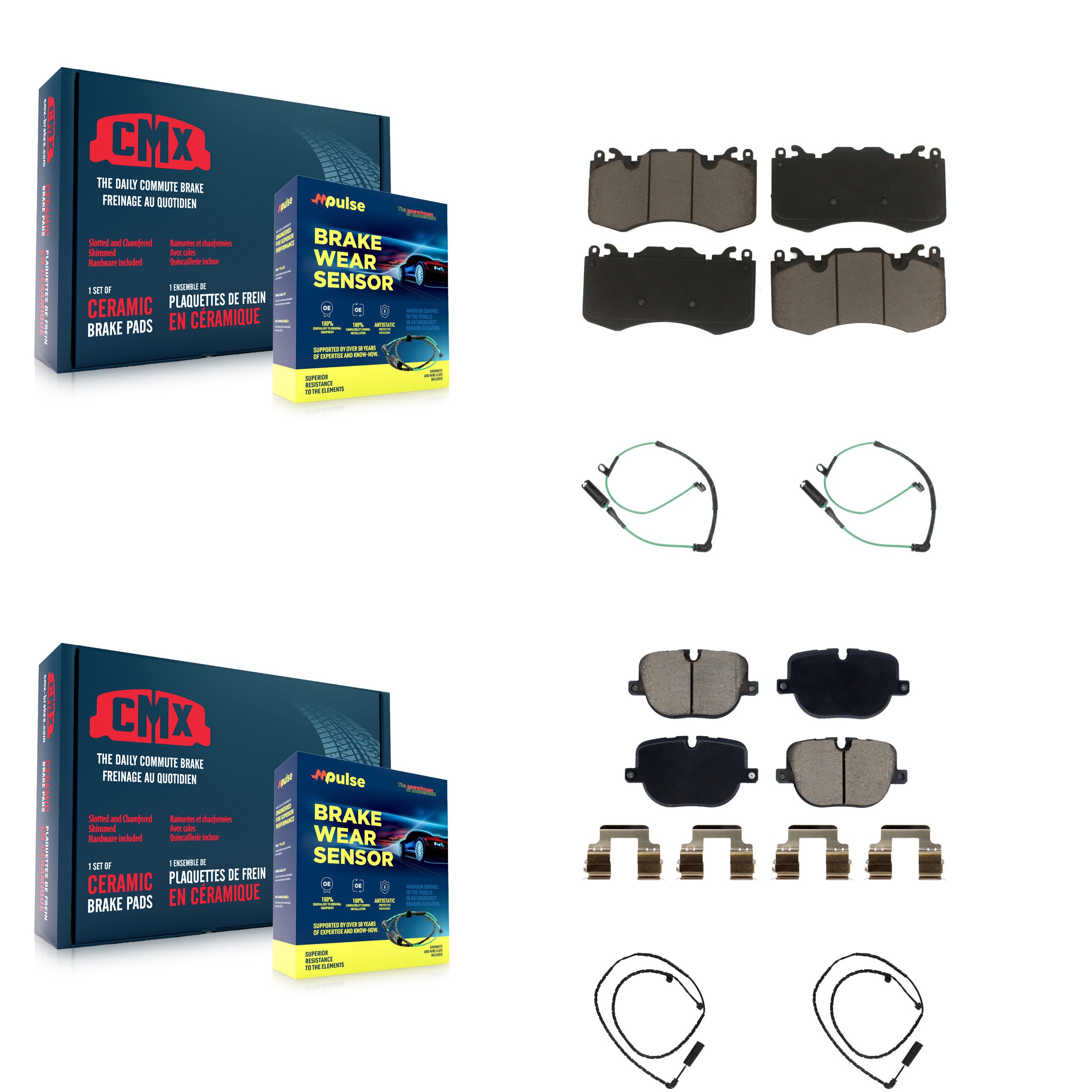 CMX KCW-101083 Disc Brake Pad for 2011 Land Rover Range Rover - Front and Rear product image