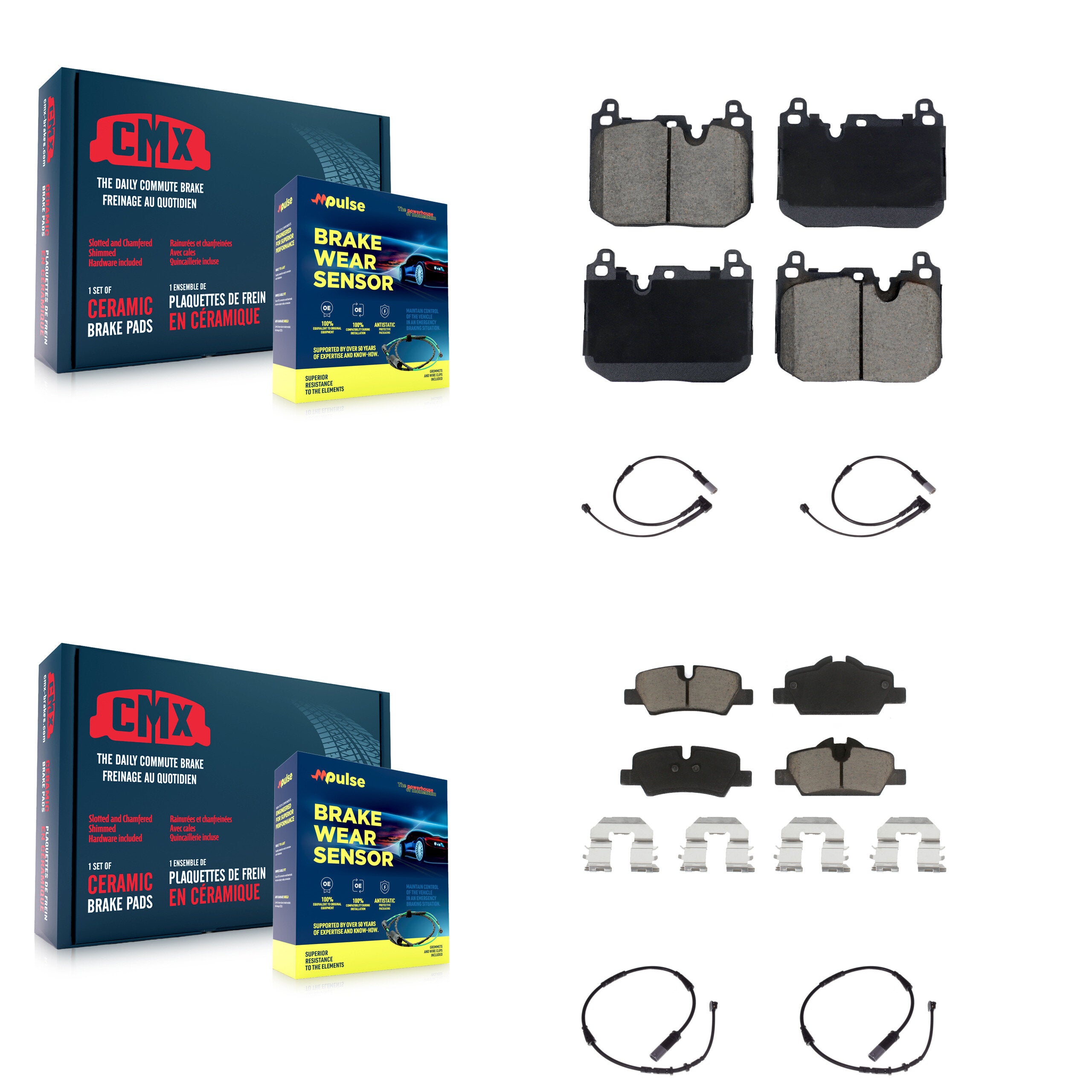 CMX KCW-101084 Disc Brake Pad for 2015 Mini Cooper - Front and Rear product image