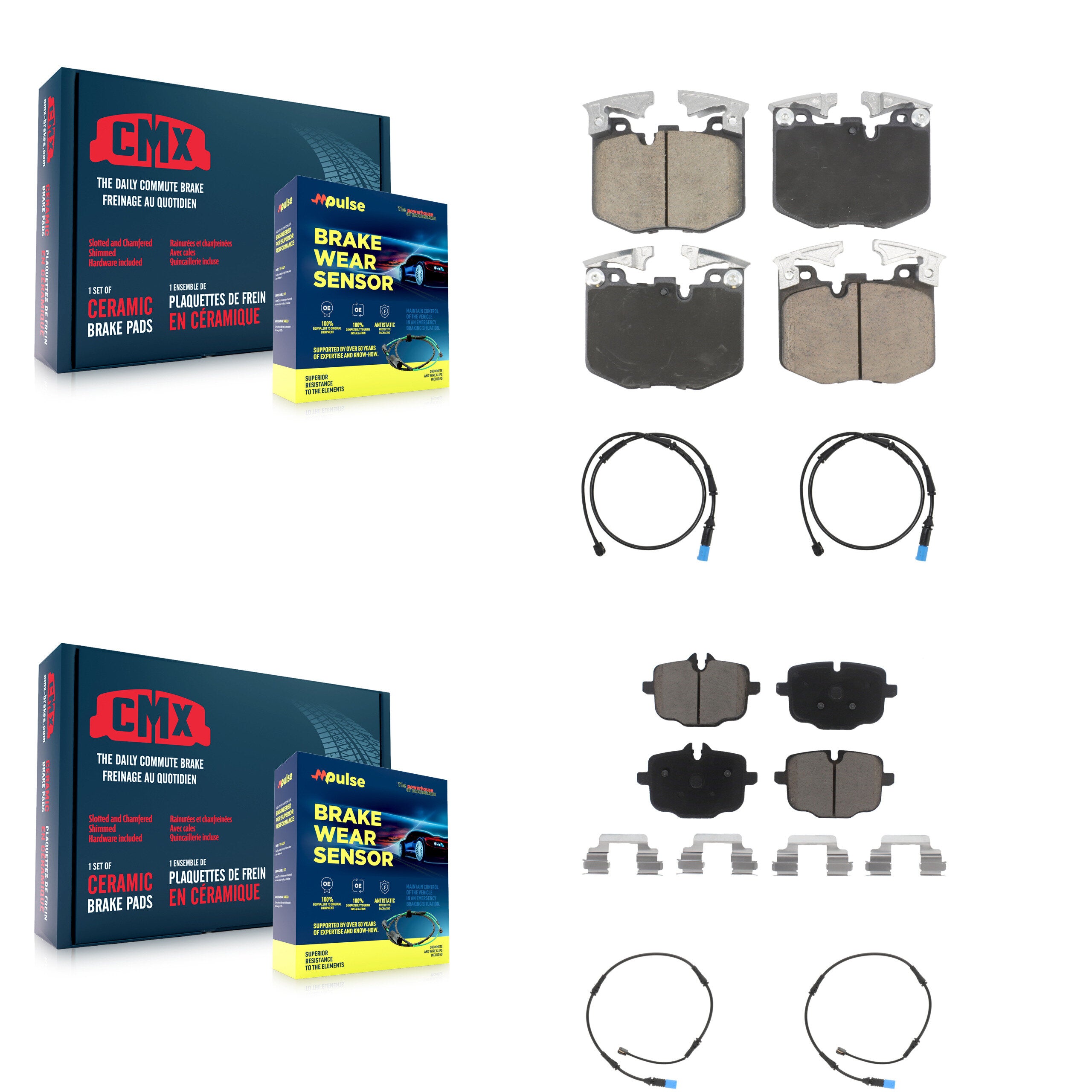 CMX KCW-101103 Disc Brake Pad for 2019-2020 BMW X5, BMW X7 - Front and Rear product image