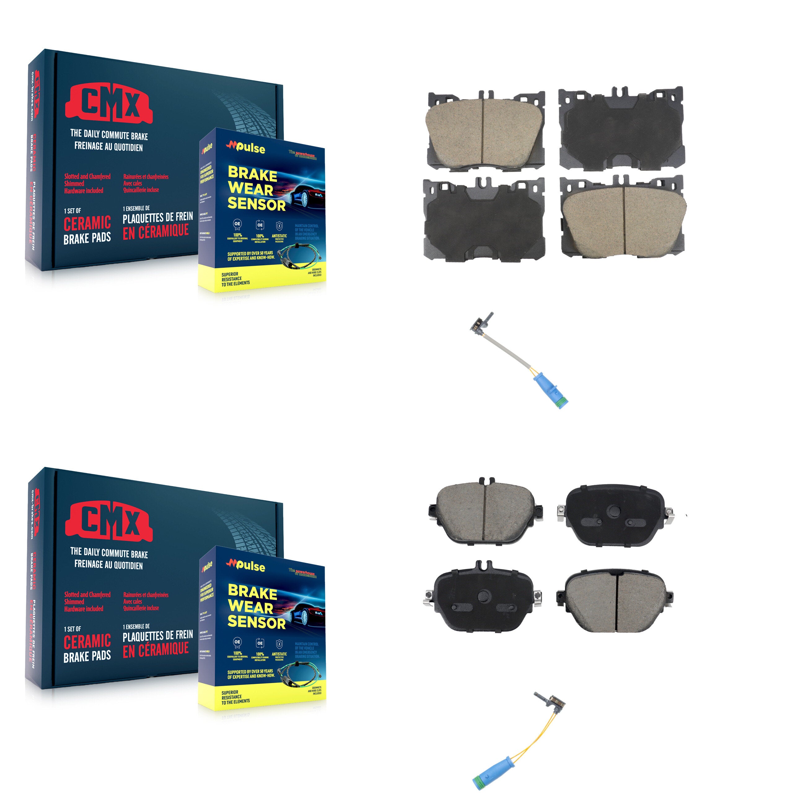 CMX KCW-101125 Disc Brake Pad for 2019-2020 Mercedes-Benz E53 AMG - Front and Rear product image
