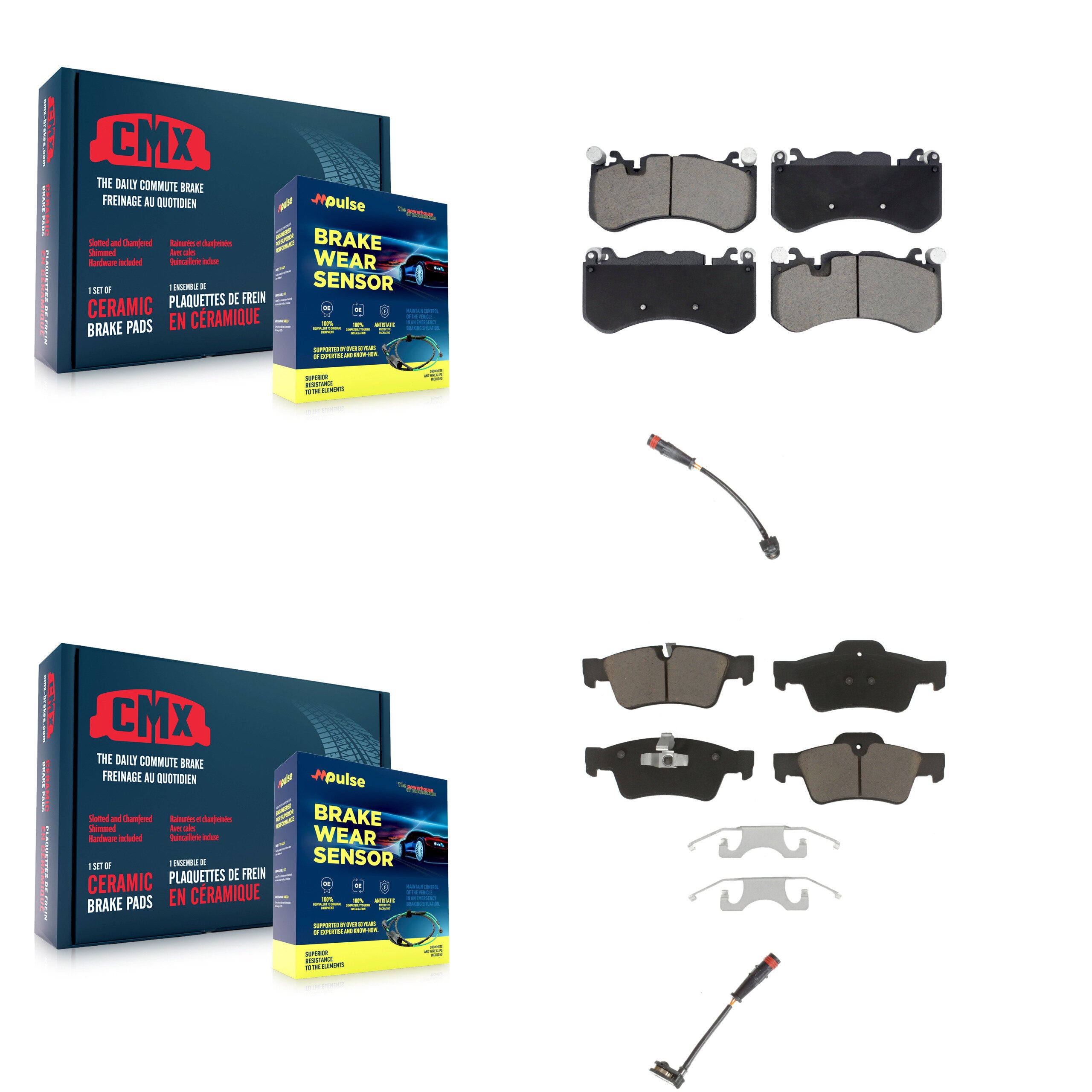 CMX KCW-101154 Disc Brake Pad for 2013-2018 Mercedes-Benz G63 AMG, Mercedes-Benz G65 AMG - Front and Rear product image