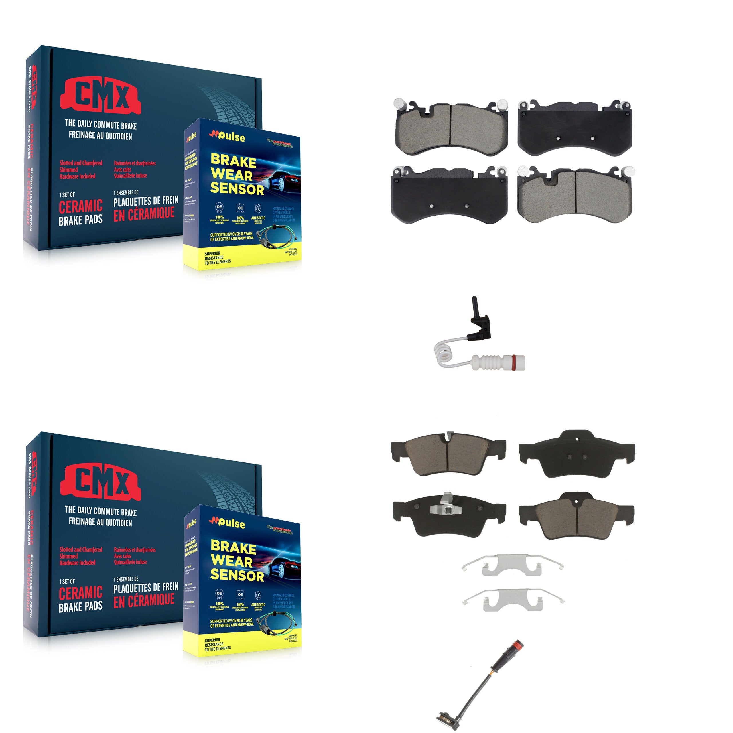 CMX KCW-101155 Disc Brake Pad for 2014 Mercedes-Benz G63 AMG - Front and Rear product image
